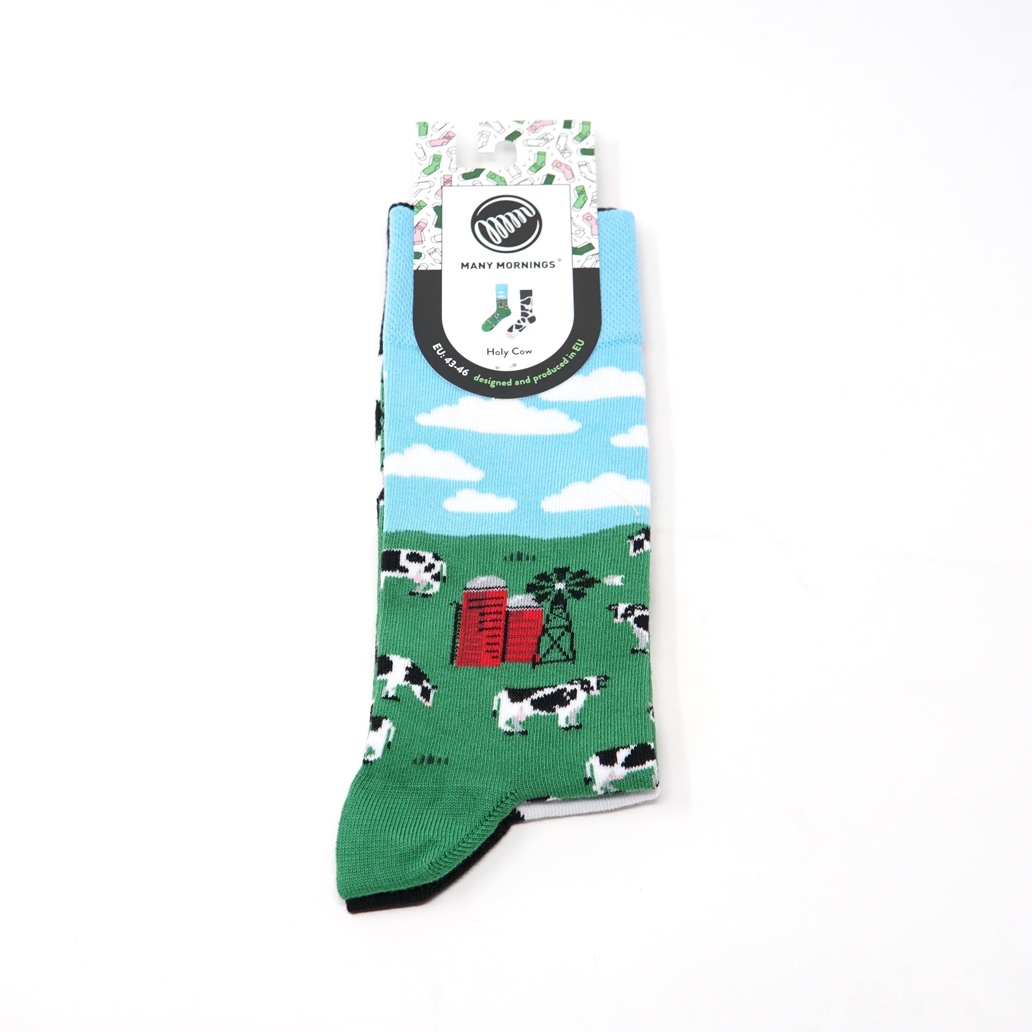 many mornings reguler socks / Holy Cow / 【MANY MORNINGS_メニ―モーニングス】【ネコポス選択可能】