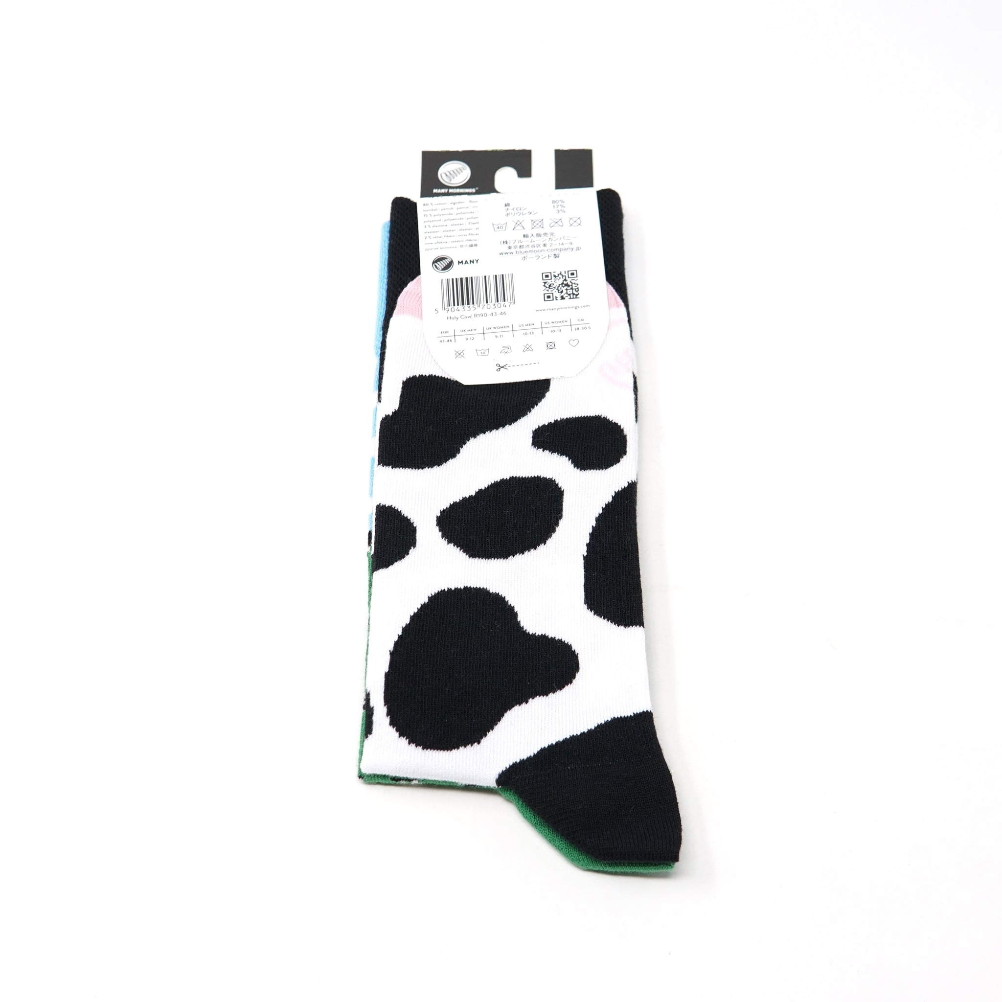many mornings reguler socks / Holy Cow / 【MANY MORNINGS_メニ―モーニングス】【ネコポス選択可能】