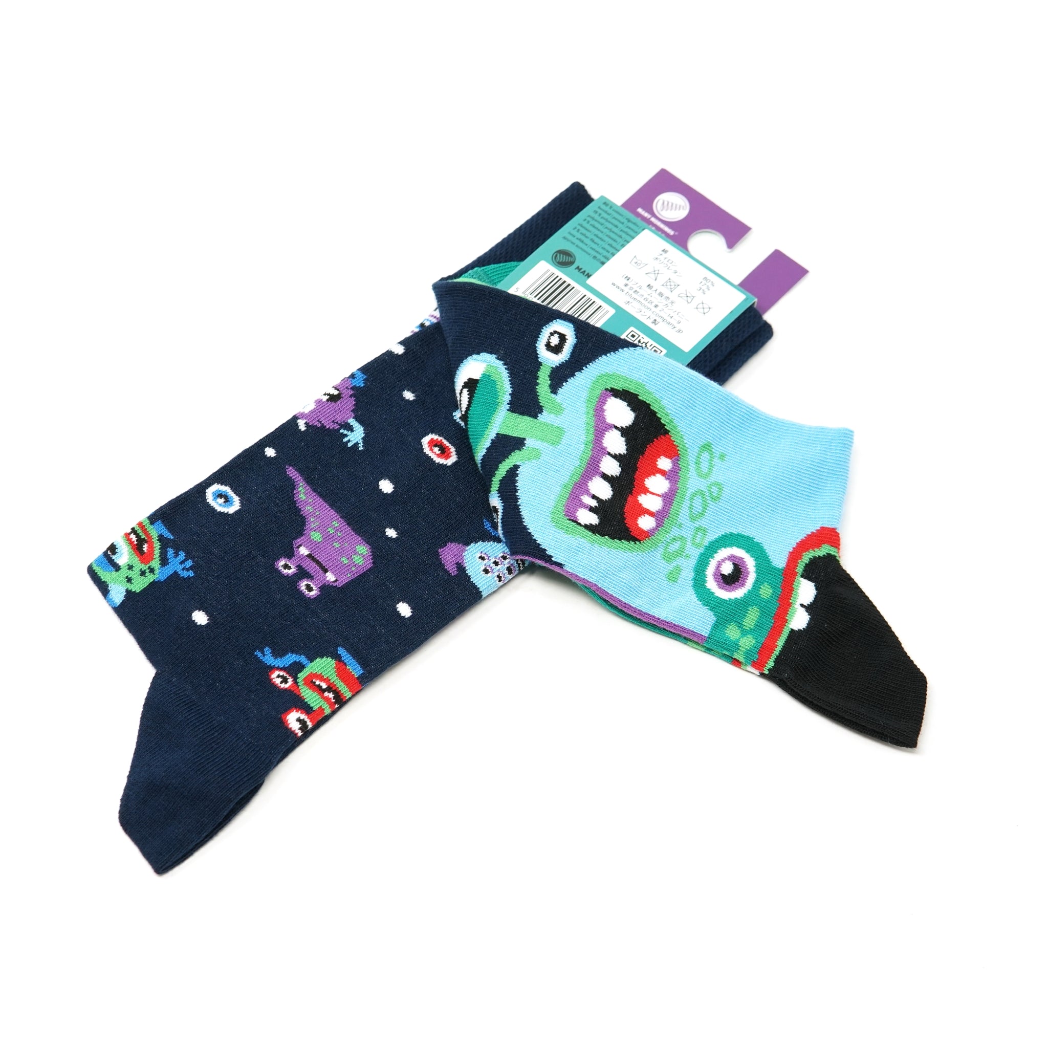 reguler socks  / The Monsters【many mornings メニ―モーニングス】【ネコポス選択可能】