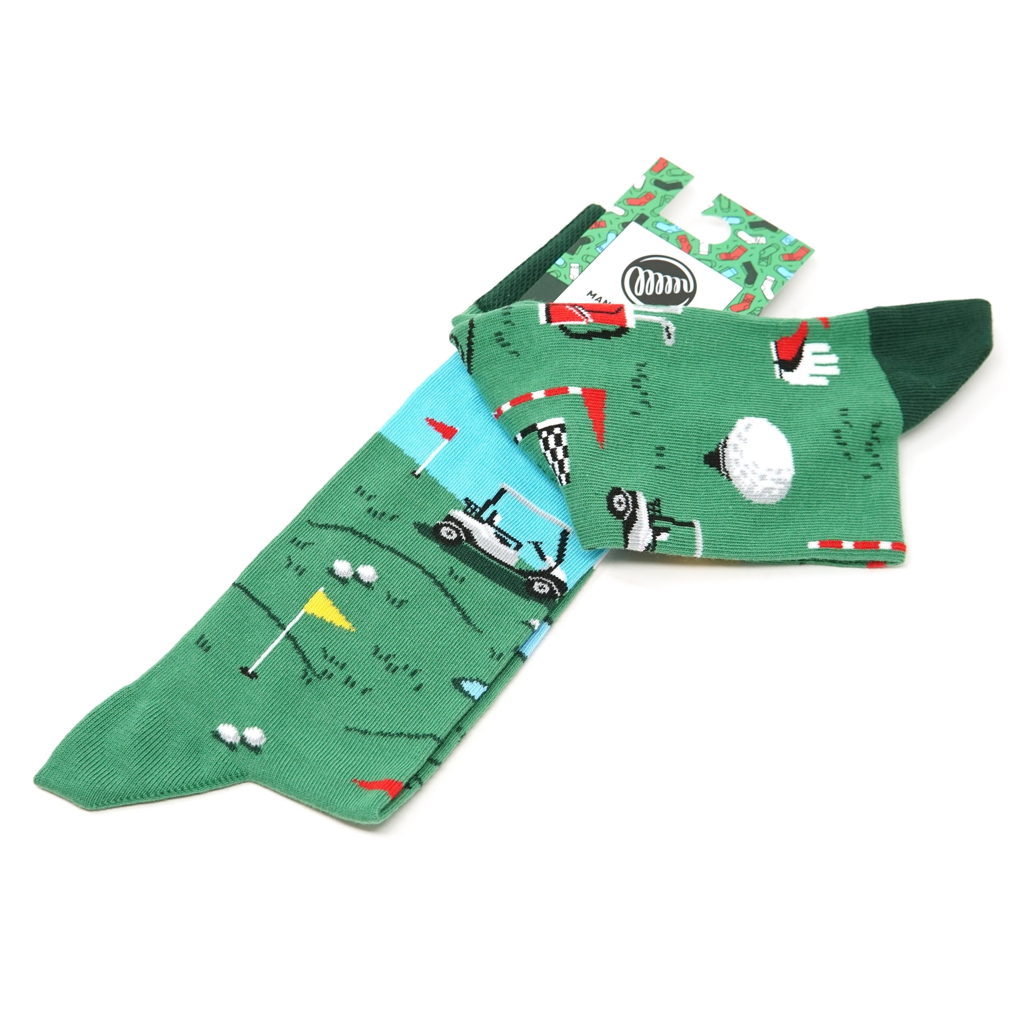 many mornings reguler socks /Golf Course/ 【many mornings メニ―モーニングス】【ネコポス選択可能】
