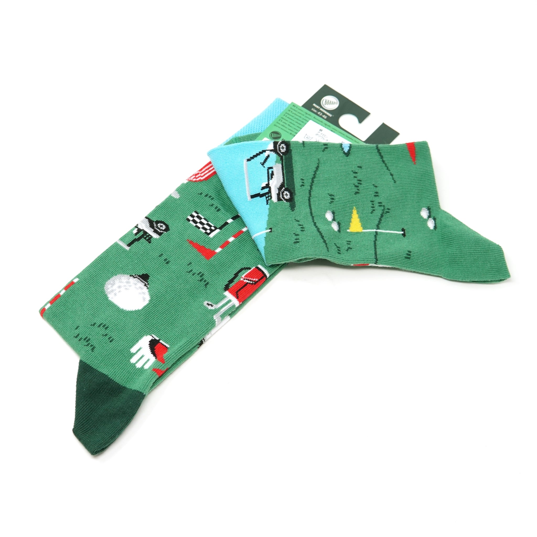 many mornings reguler socks /Golf Course/ 【many mornings メニ―モーニングス】【ネコポス選択可能】