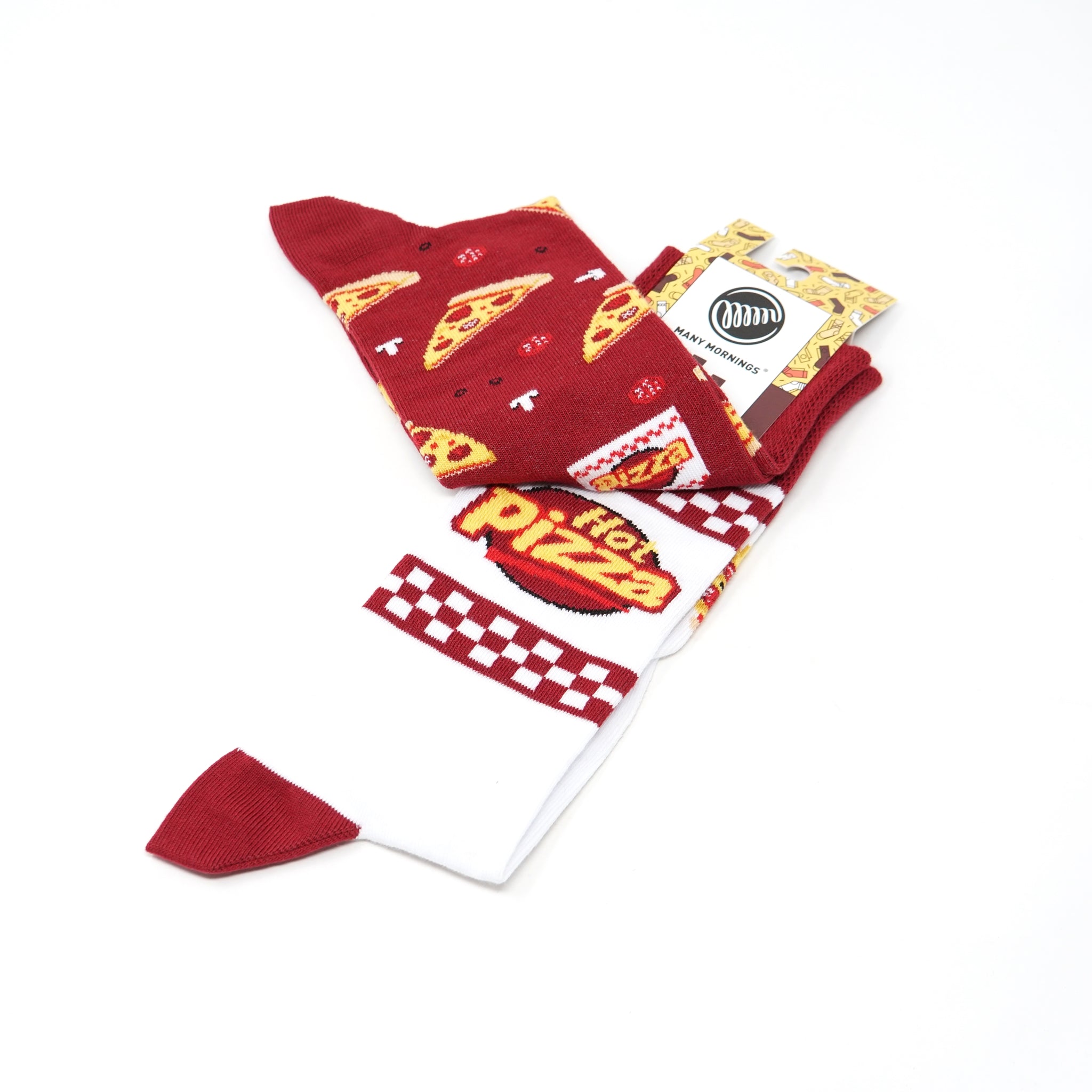 many mornings reguler socks /Pizza Slice / 【MANY MORNINGS_メニ―モーニングス】【ネコポス選択可能】