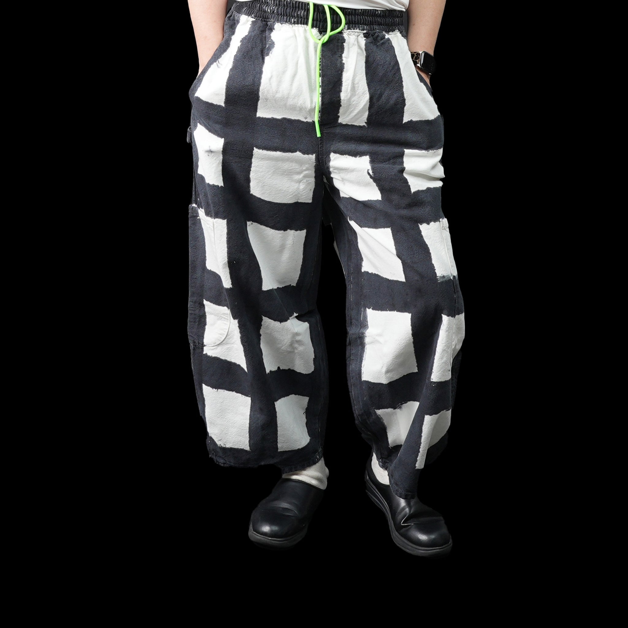 No:MC1-LICOCheck FW23 | Name:Chef Pant | Color:Licorice Check【MEALS CLOTHING_ミールズクロージング】