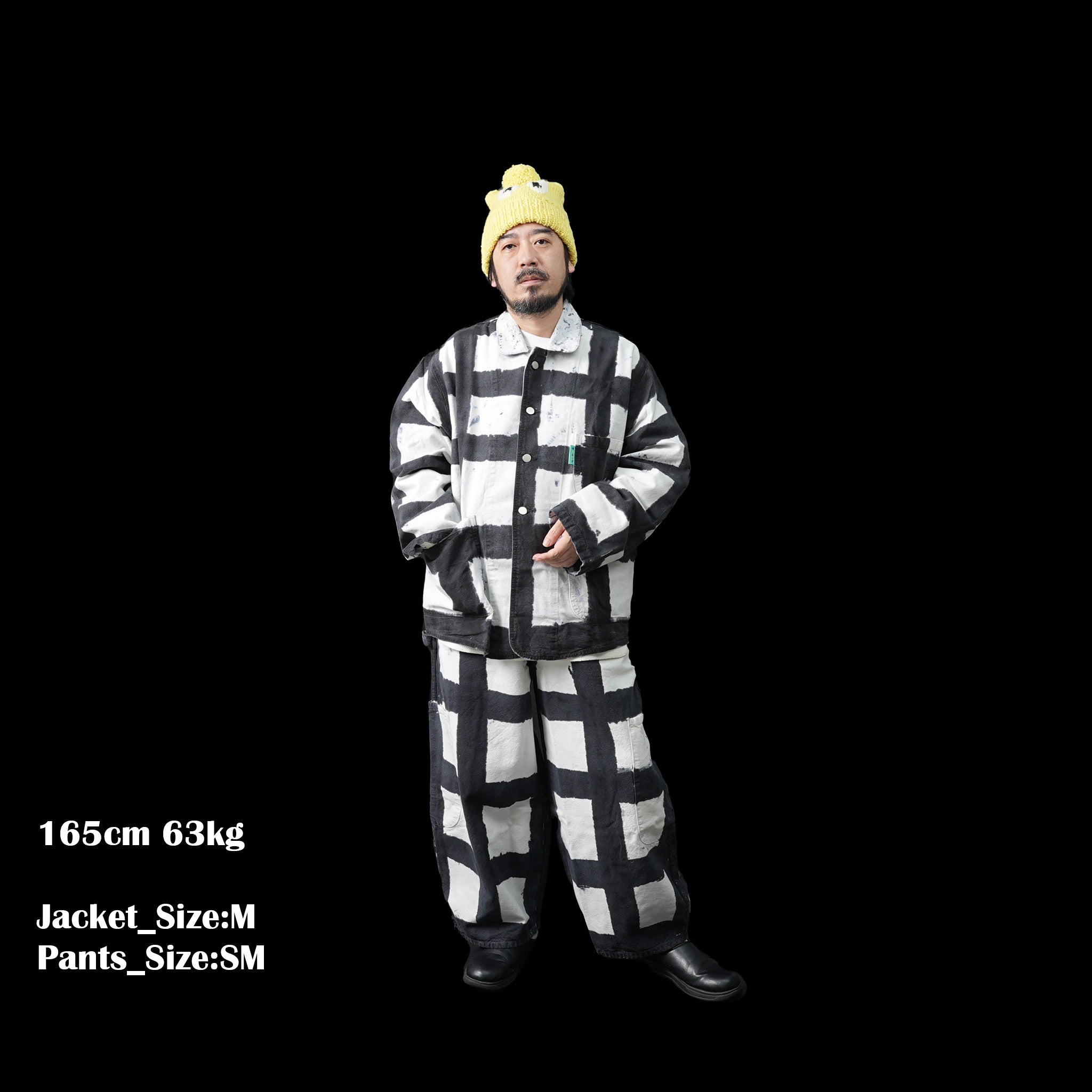 No:MC2-LICOCheck FW23 | Name:Forager Coat | Color: Licorice Check【MEALS CLOTHING_ミールズクロージング】