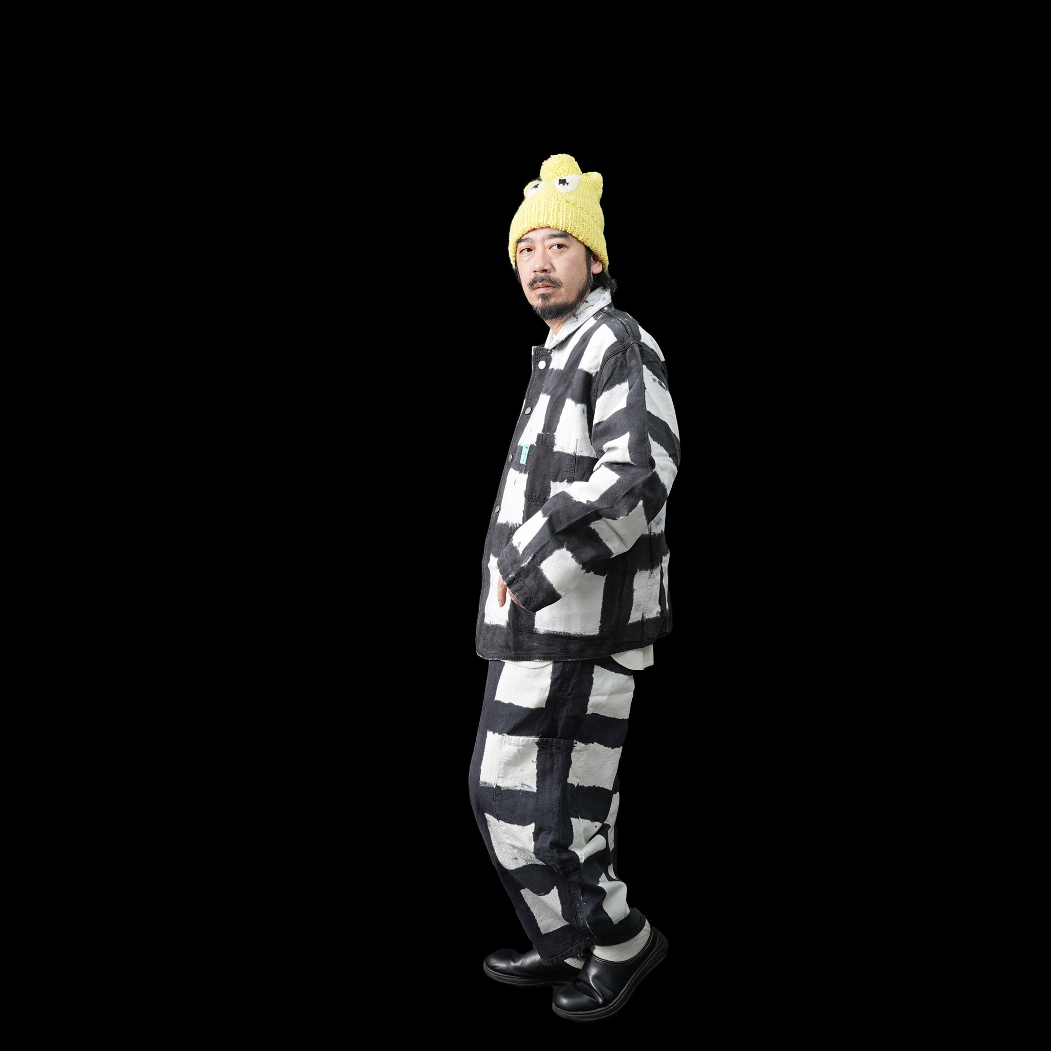 No:MC2-LICOCheck FW23 | Name:Forager Coat | Color: Licorice Check【MEALS CLOTHING_ミールズクロージング】