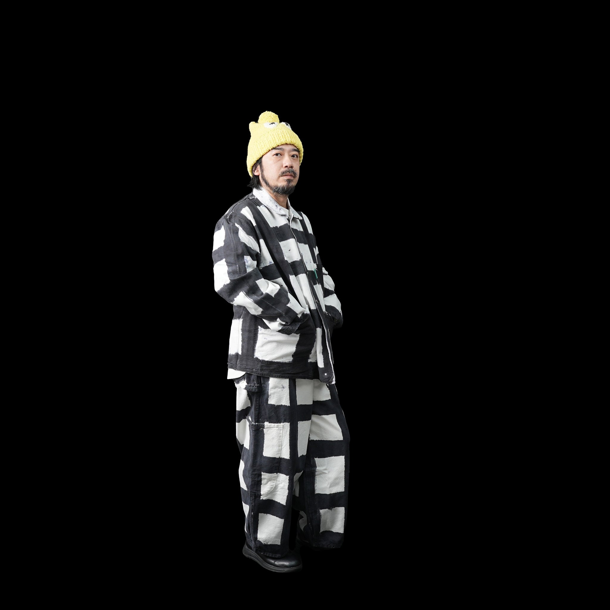 No:MC2-LICOCheck FW23 | Name:Forager Coat | Color: Licorice Check【MEALS CLOTHING_ミールズクロージング】