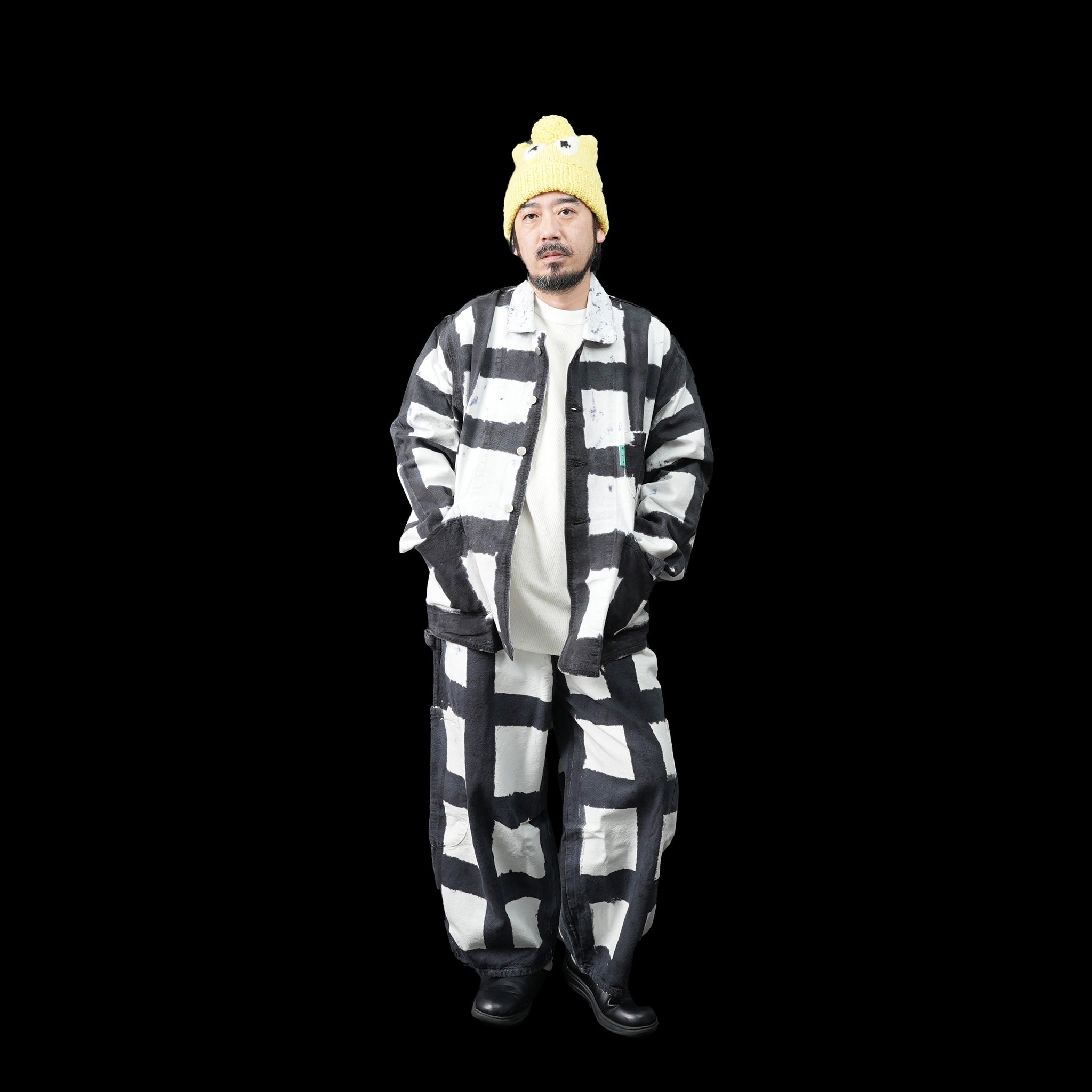 No:MC2-LICOCheck FW23 | Name:Forager Coat | Color: Licorice Check【MEALS CLOTHING_ミールズクロージング】