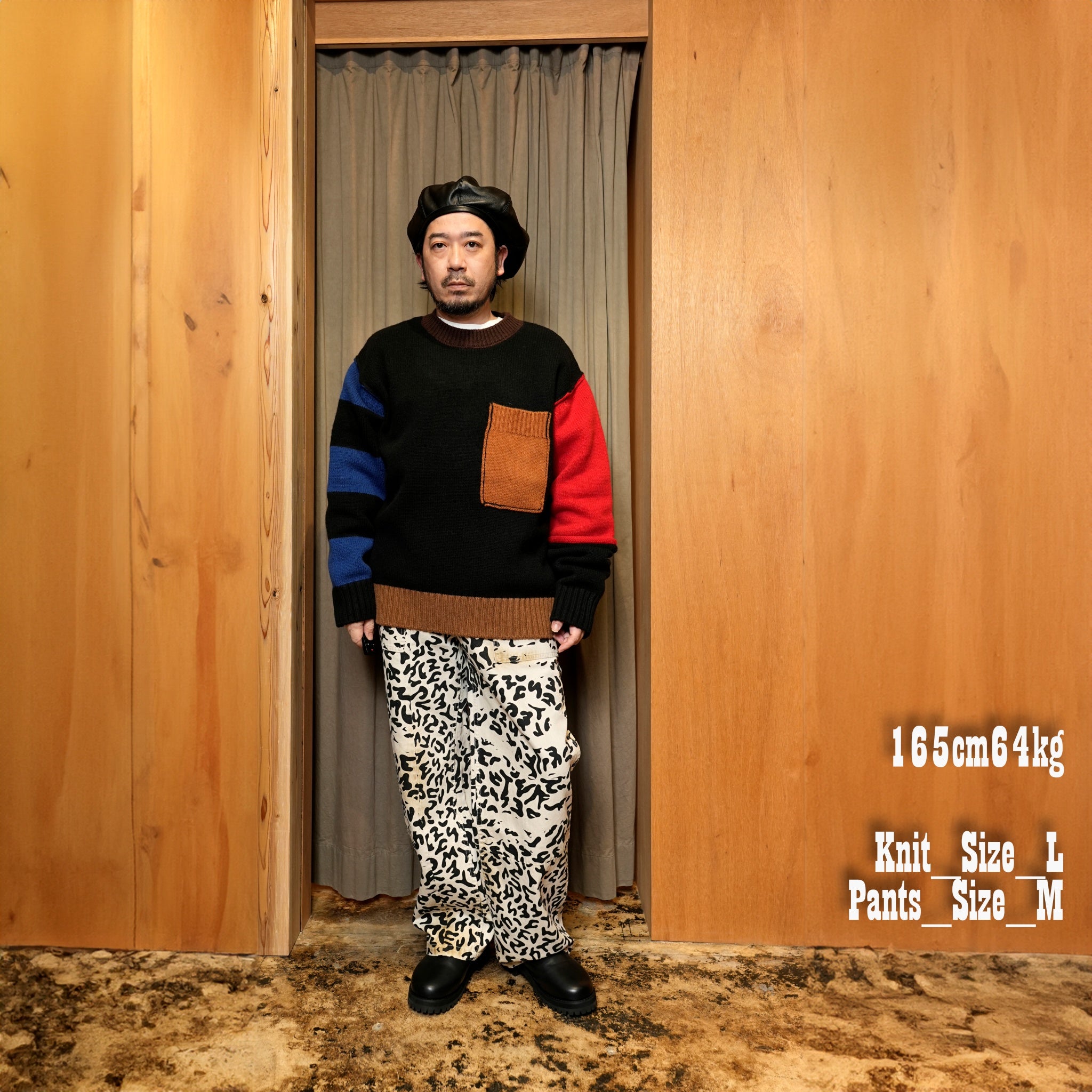 24#08-1030-0_Border | SIX-PATERN KNIT | Color:Border【MINAMI ANDERSON_ミナミアンダーソン】