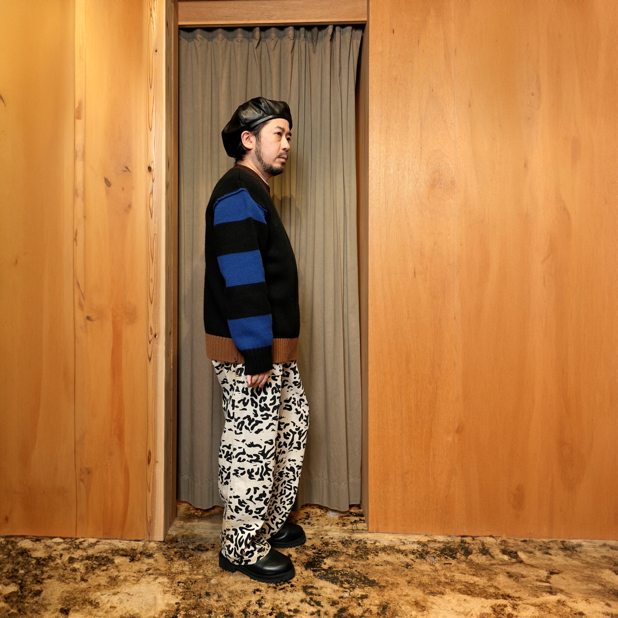 24#08-1030-0_Border | SIX-PATERN KNIT | Color:Border【MINAMI ANDERSON_ミナミアンダーソン】