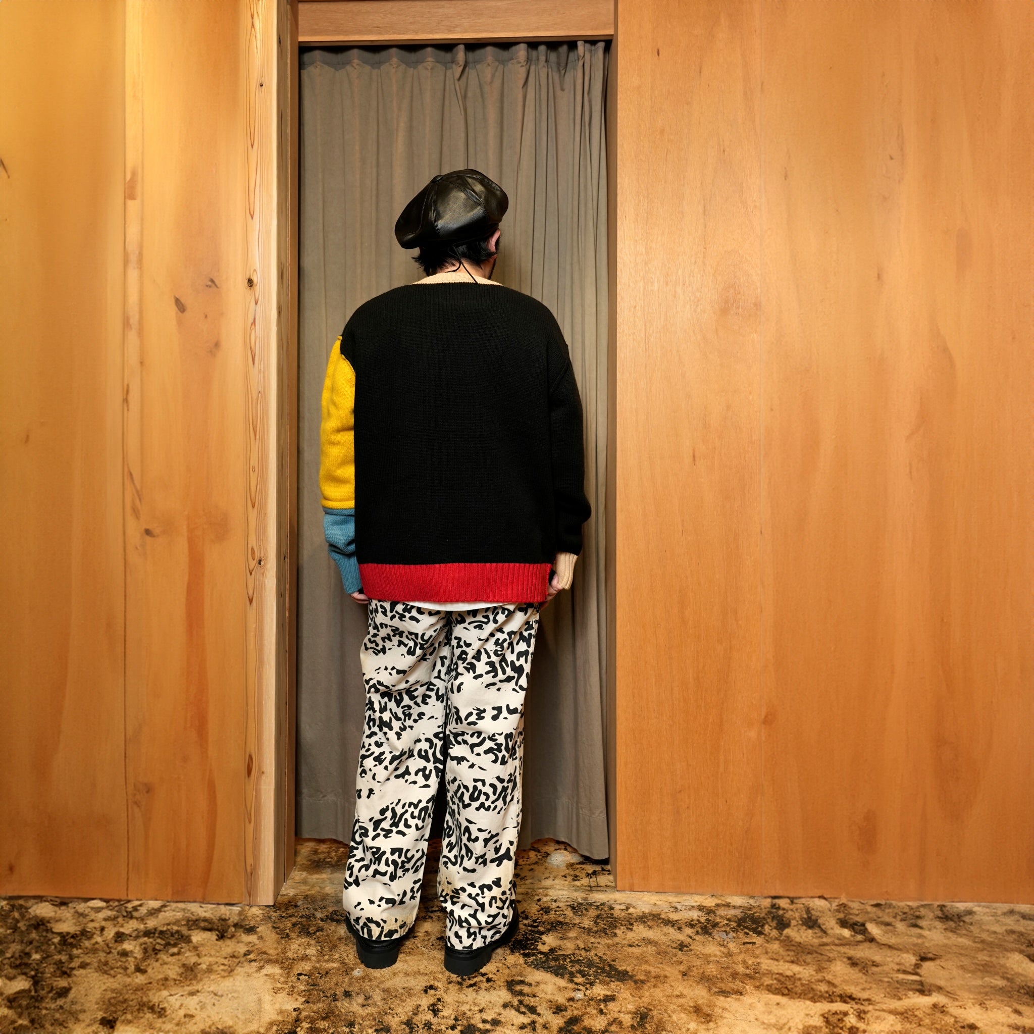 24#08-1030-0_Black | SIX-PATERN KNIT | Color:Black【MINAMI ANDERSON_ミナミアンダーソン】