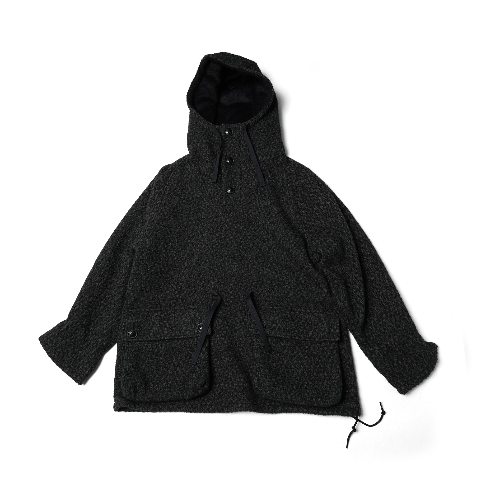 ALPACA SWEDISH ARMY ANORAK – Black | MINAMI ANDERSON