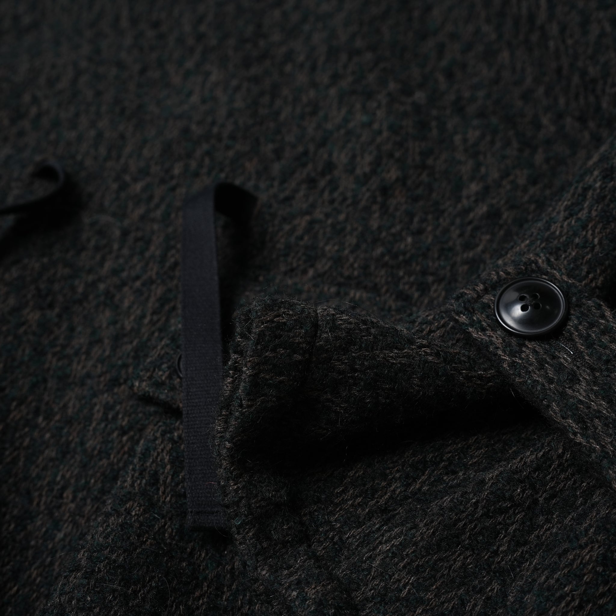 No:23#01-4030-0 | Name:ALPACA SWEDISH ARMY ANORAK | Color:Black【MINAMI ANDERSON_ミナミアンダーソン】