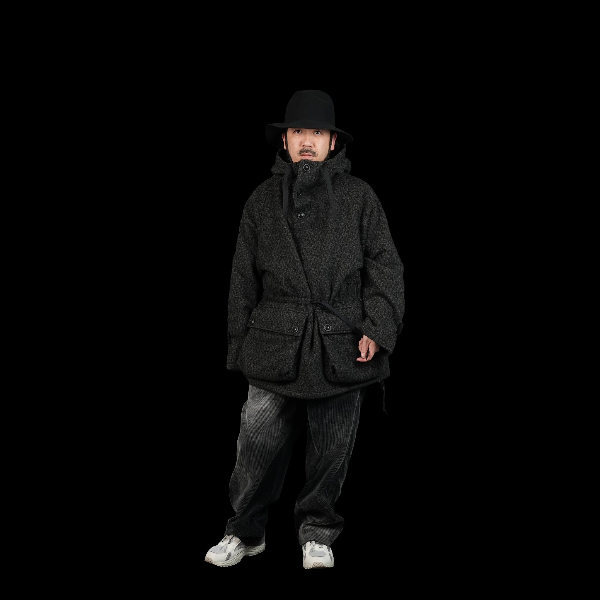 No:23#01-4030-0 | Name:ALPACA SWEDISH ARMY ANORAK | Color:Black【MINAMI ANDERSON_ミナミアンダーソン】
