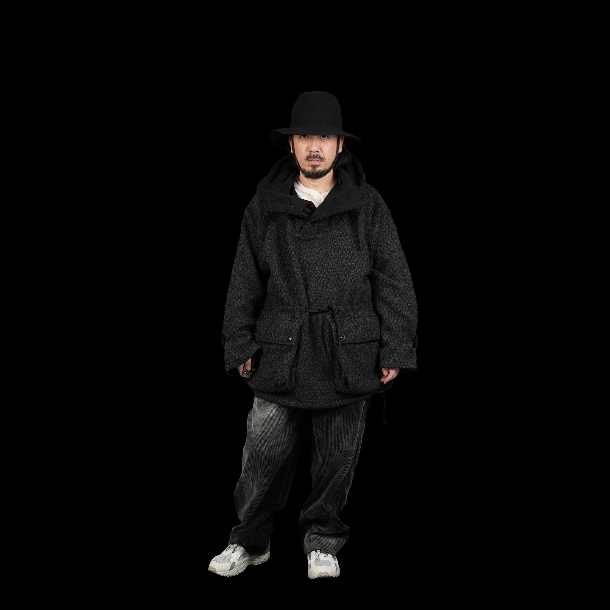 No:23#01-4030-0 | Name:ALPACA SWEDISH ARMY ANORAK | Color:Black【MINAMI ANDERSON_ミナミアンダーソン】