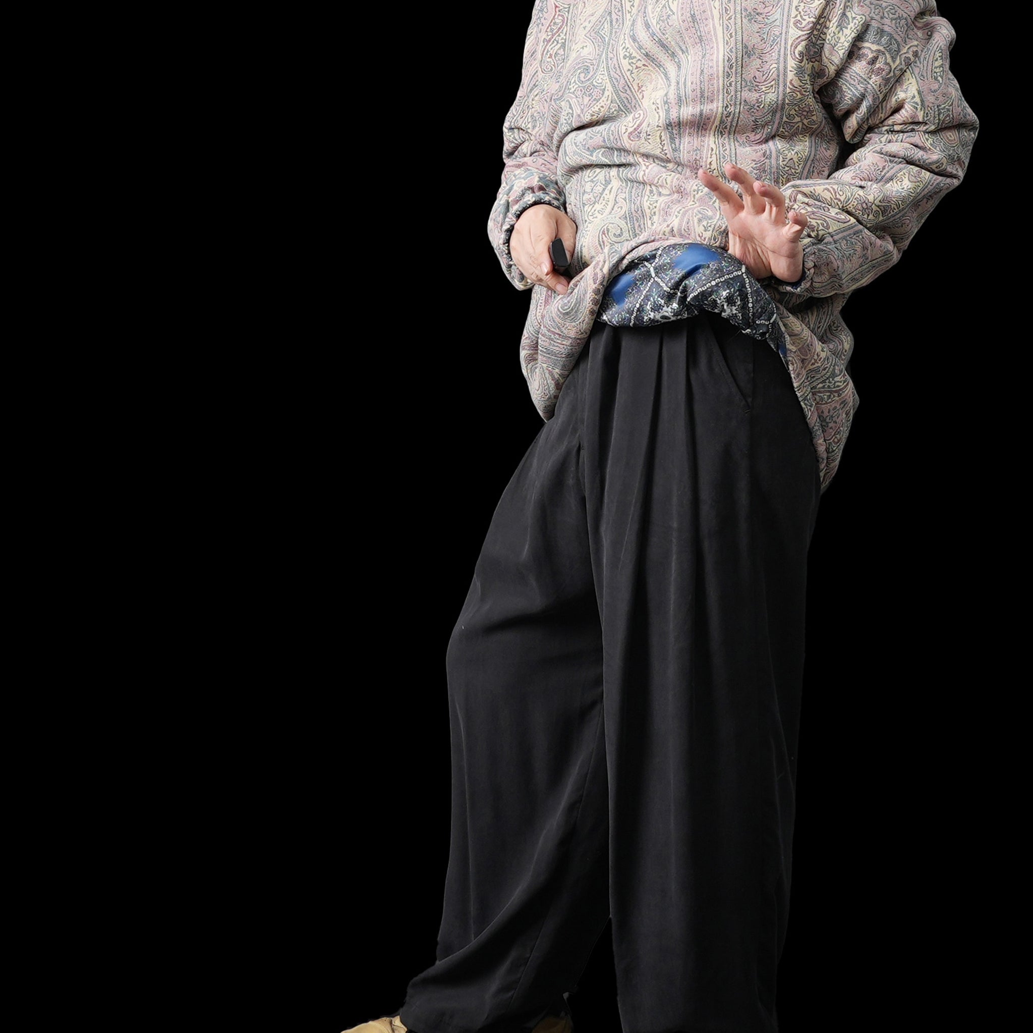 M32503-16 | Insulated Mock Neck Pullover | Color:Betro Paisley Pink【MONITALY_モニタリー】