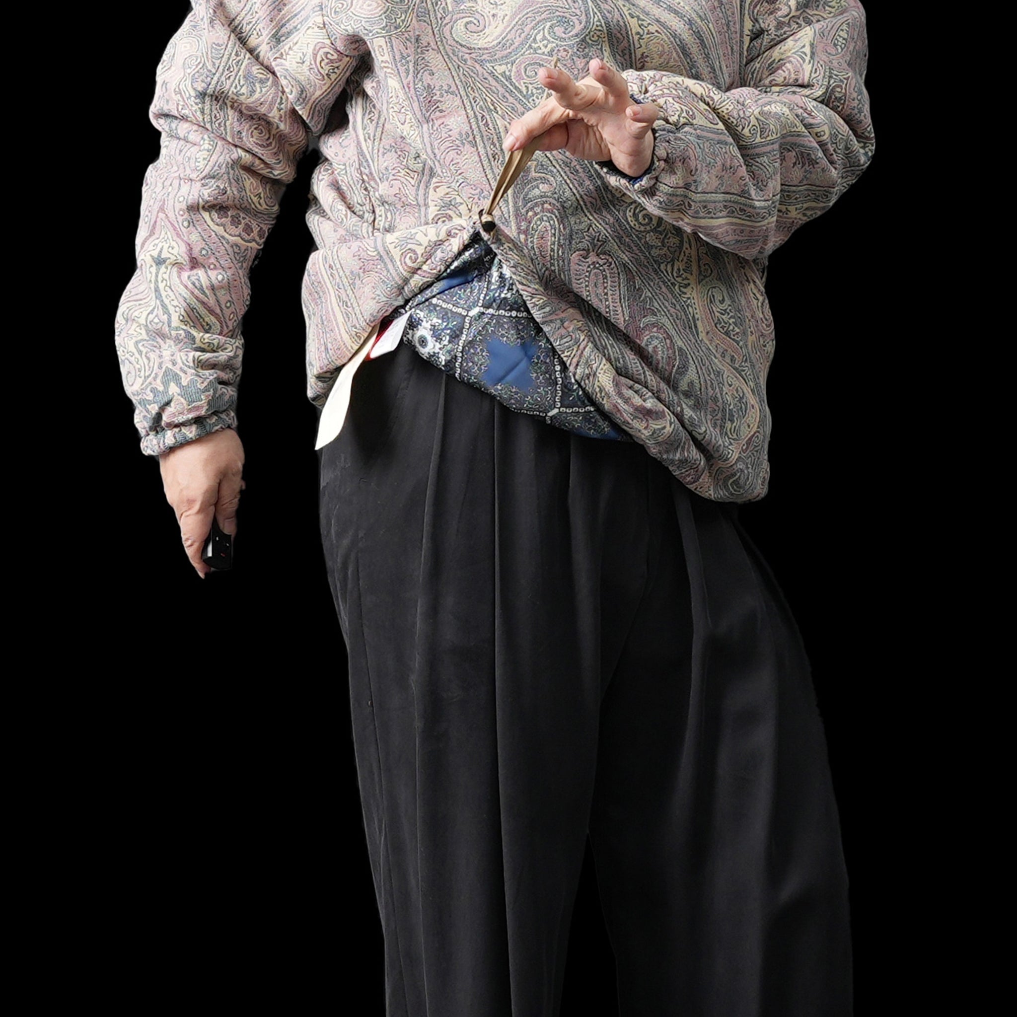 M32503-16 | Insulated Mock Neck Pullover | Color:Betro Paisley Pink【MONITALY_モニタリー】