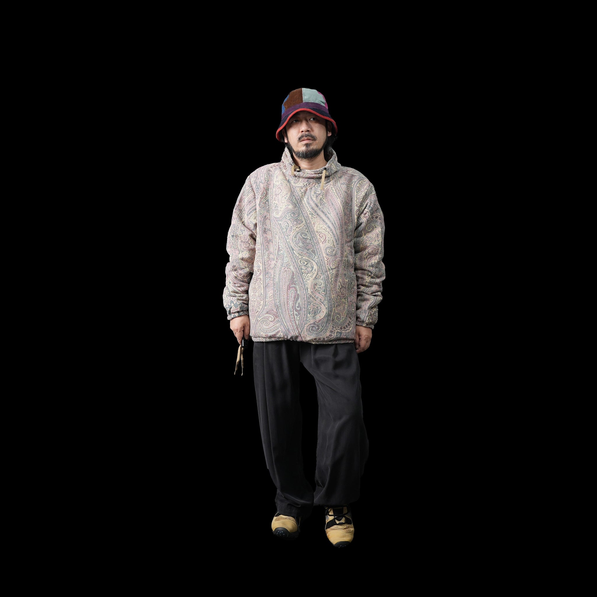 M32503-16 | Insulated Mock Neck Pullover | Color:Betro Paisley Pink【MONITALY_モニタリー】