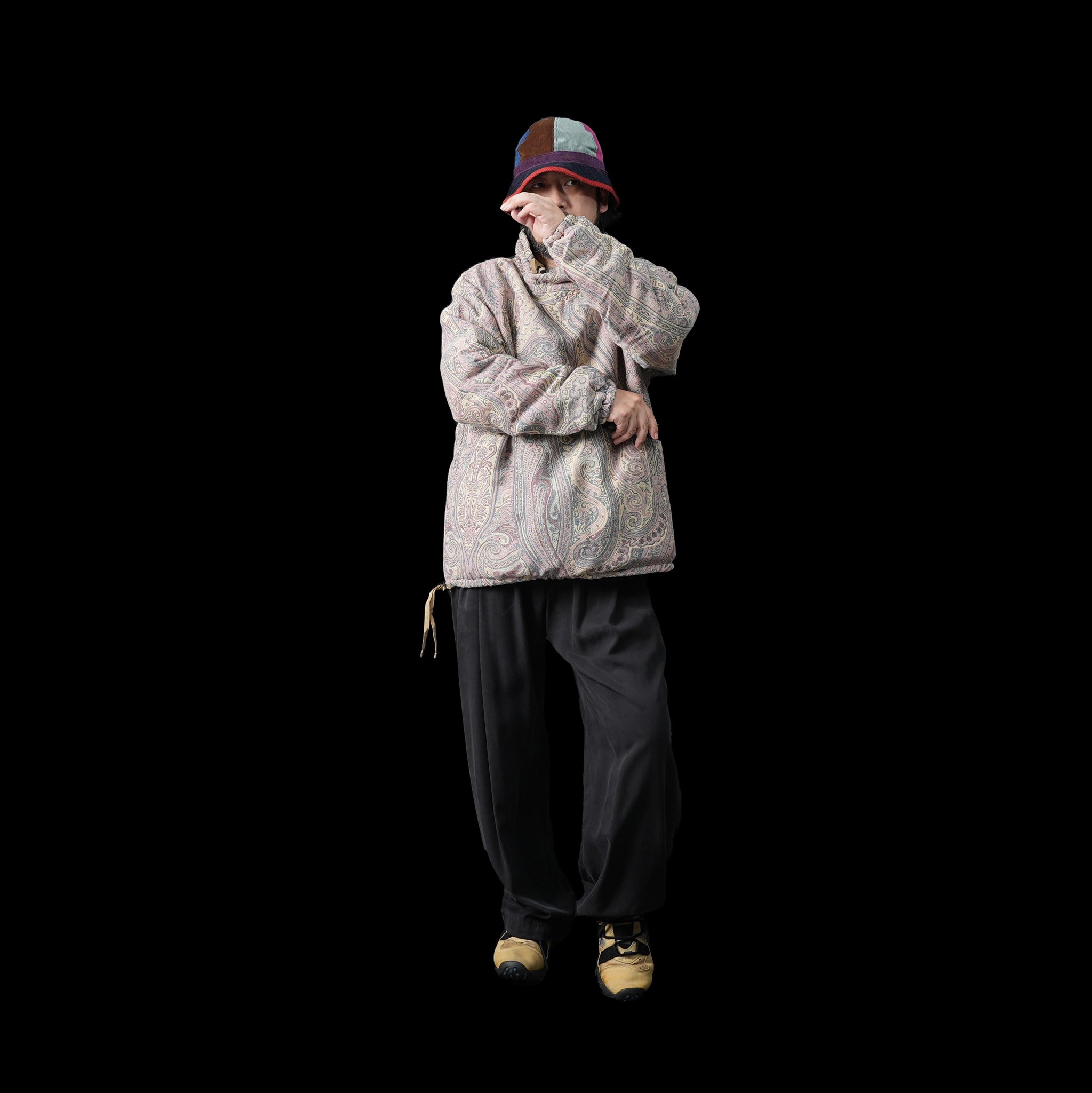 M32503-16 | Insulated Mock Neck Pullover | Color:Betro Paisley Pink【MONITALY_モニタリー】