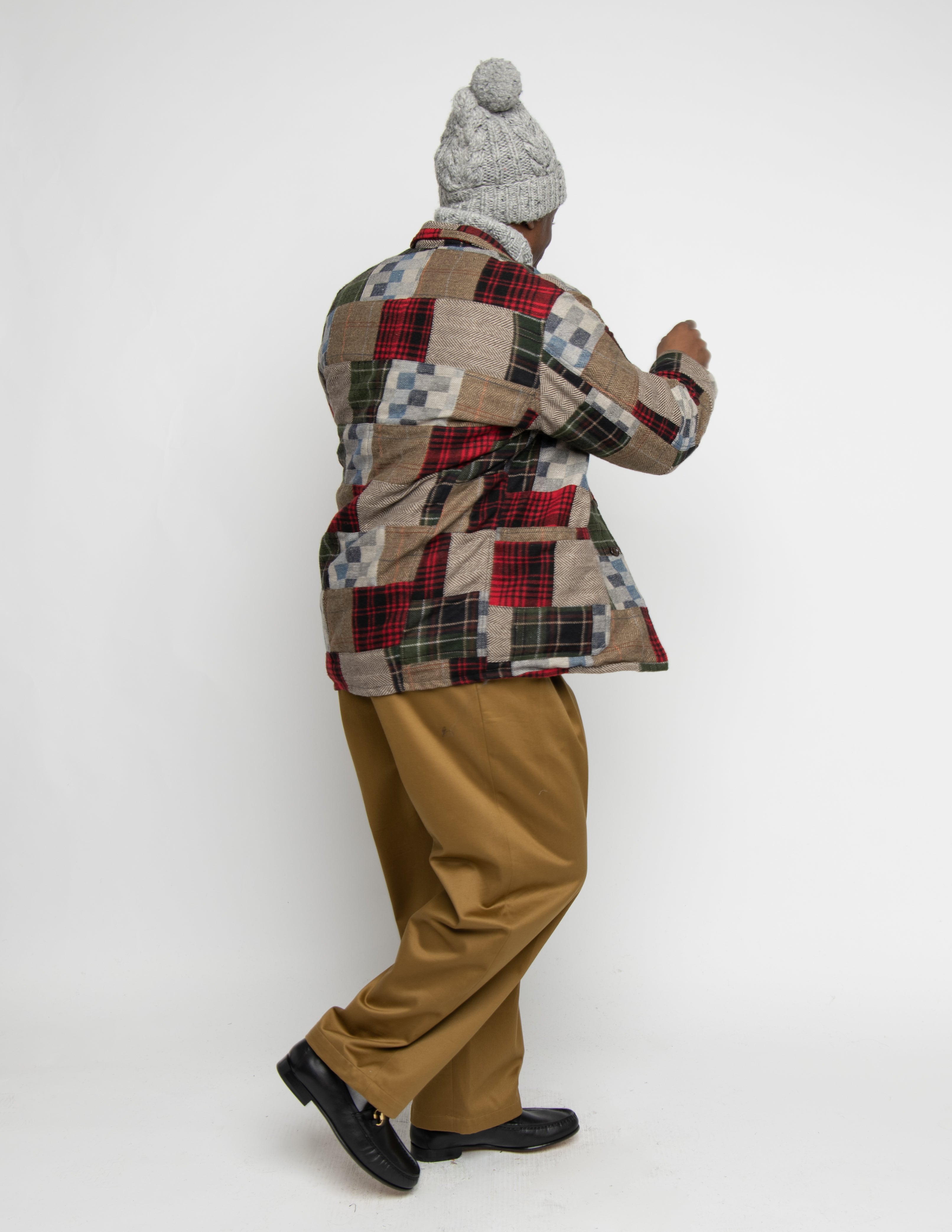 Italian Jail Jacket w/Lining | Color_Wool Patchwork | No_m32880-4_wool patchwork【MONITALY_モニタリー】