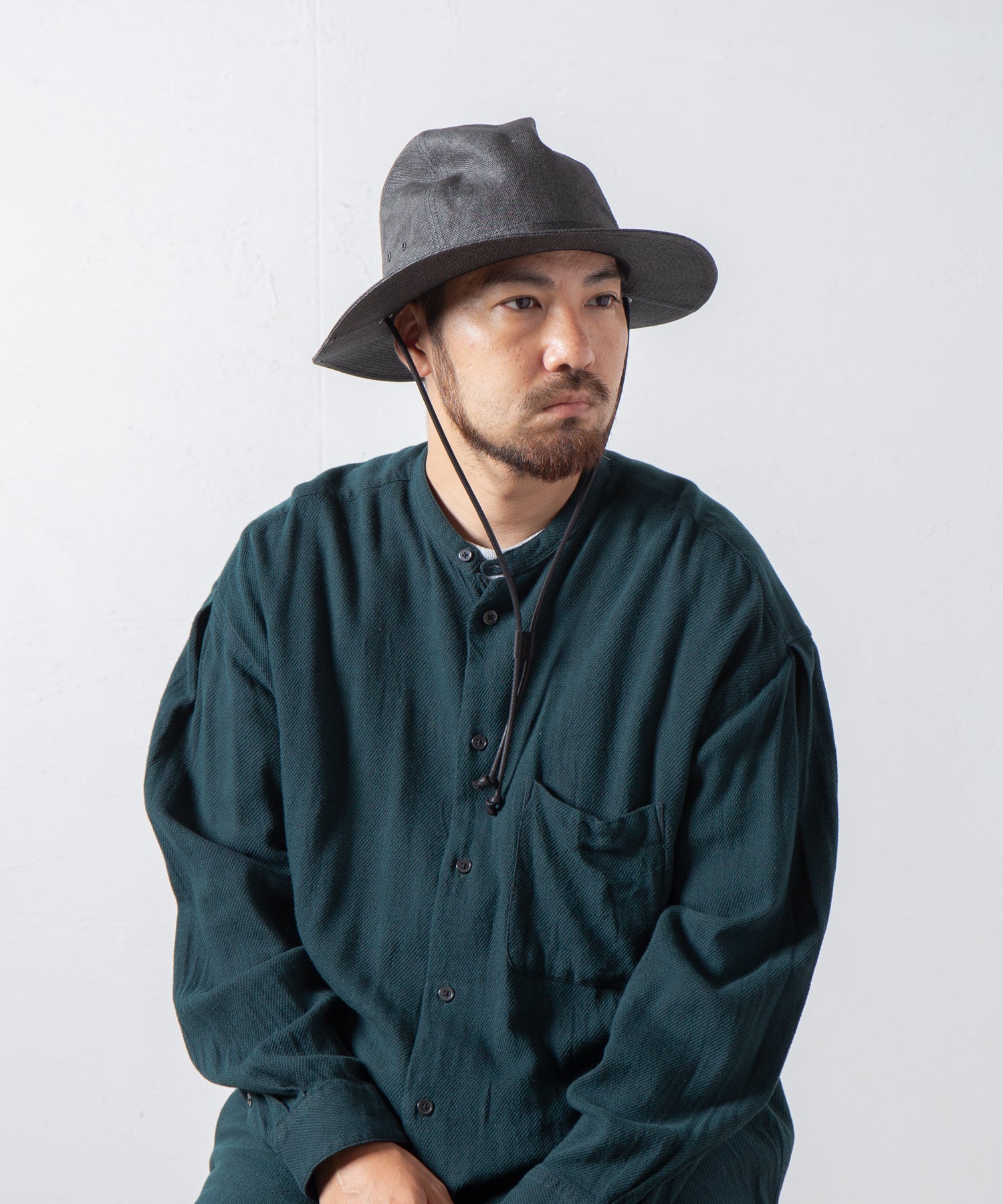 RL-23-1286 | Paper Cloth Mountain Hat | Color:Black【RACAL_ラカル】