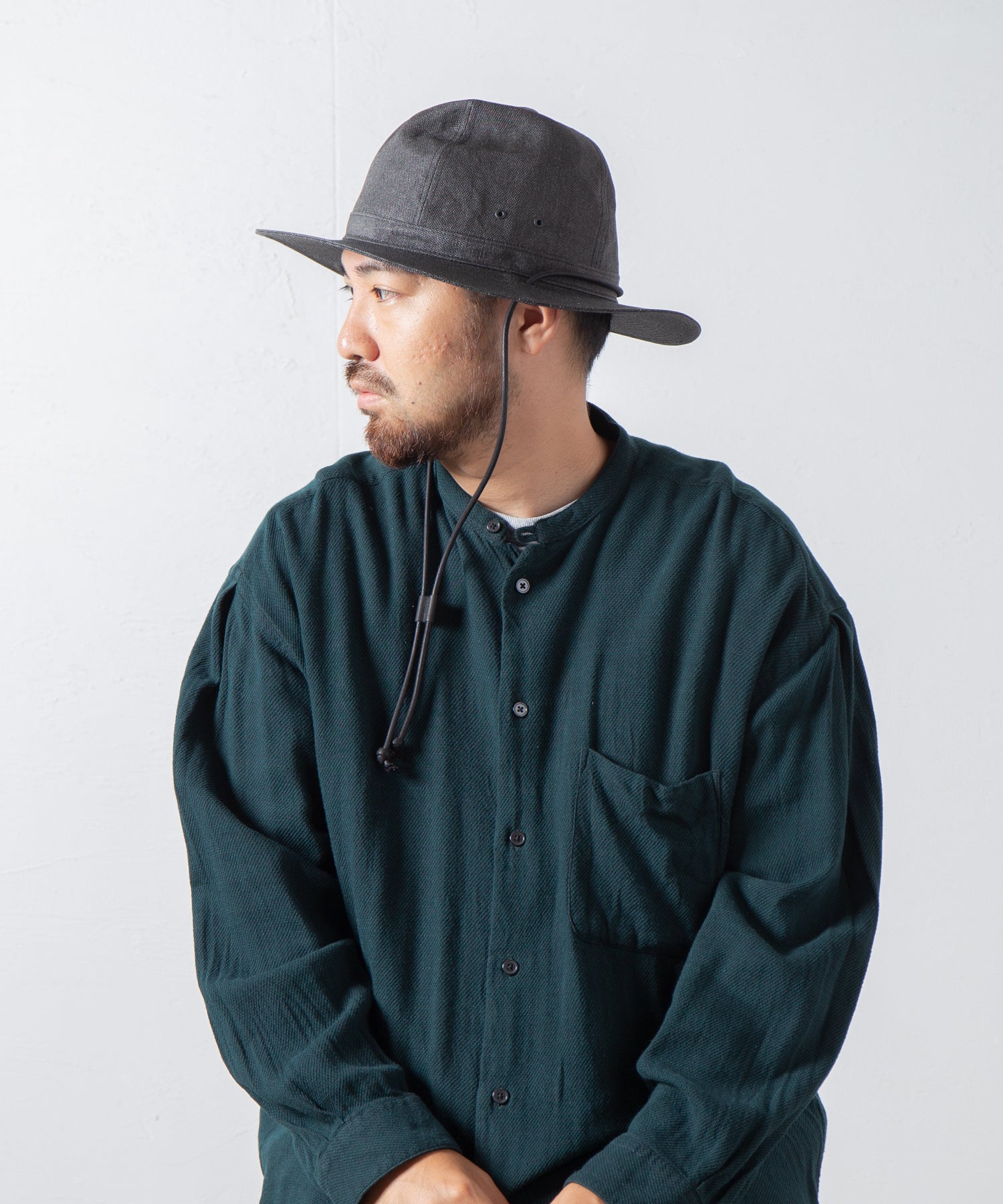 RL-23-1286 | Paper Cloth Mountain Hat | Color:Black【RACAL_ラカル】
