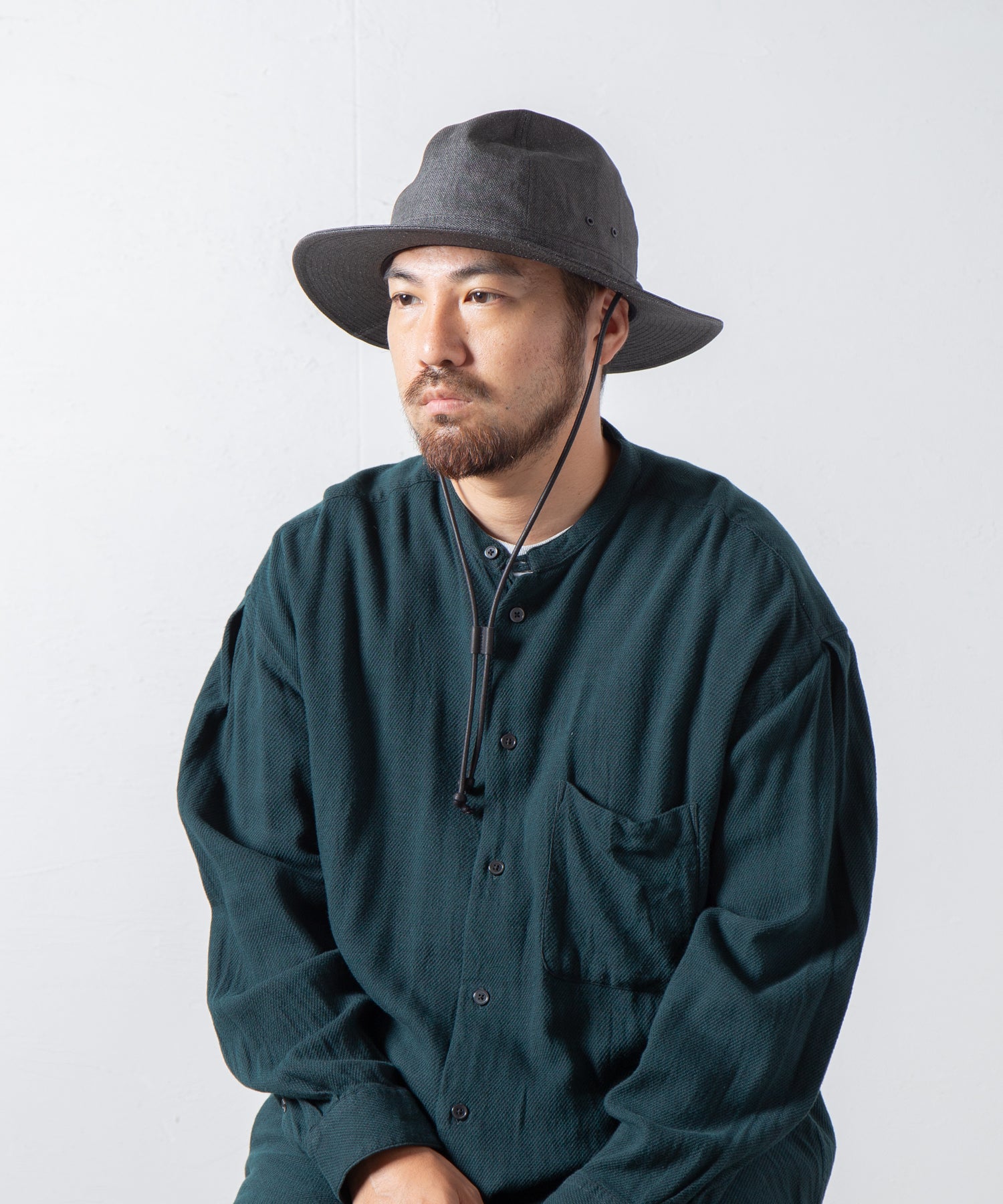 RL-23-1286 | Paper Cloth Mountain Hat | Color:Black【RACAL_ラカル】