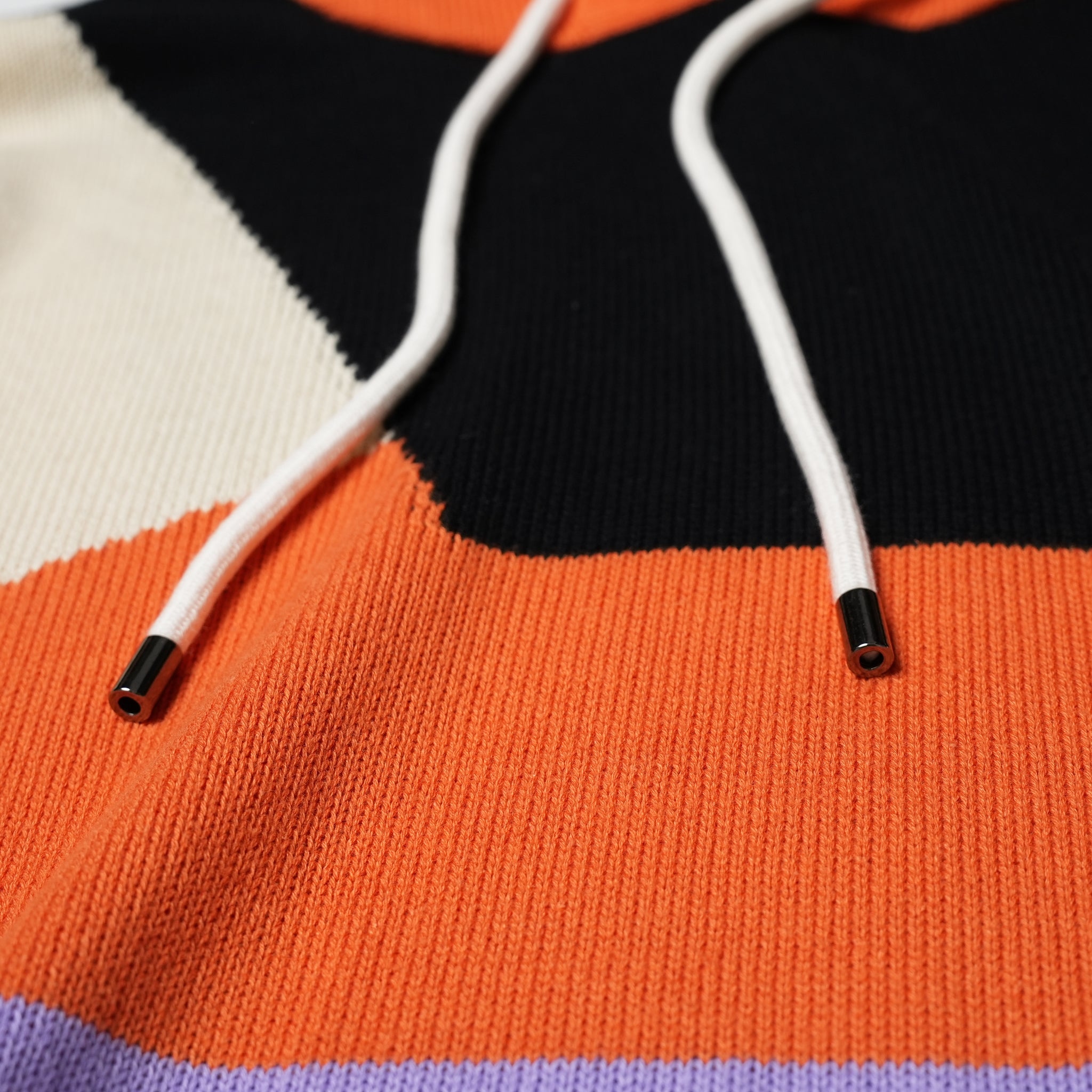 OTS REACTIVE KNIT HOODY – Geo Orange | ONE TEASPOON