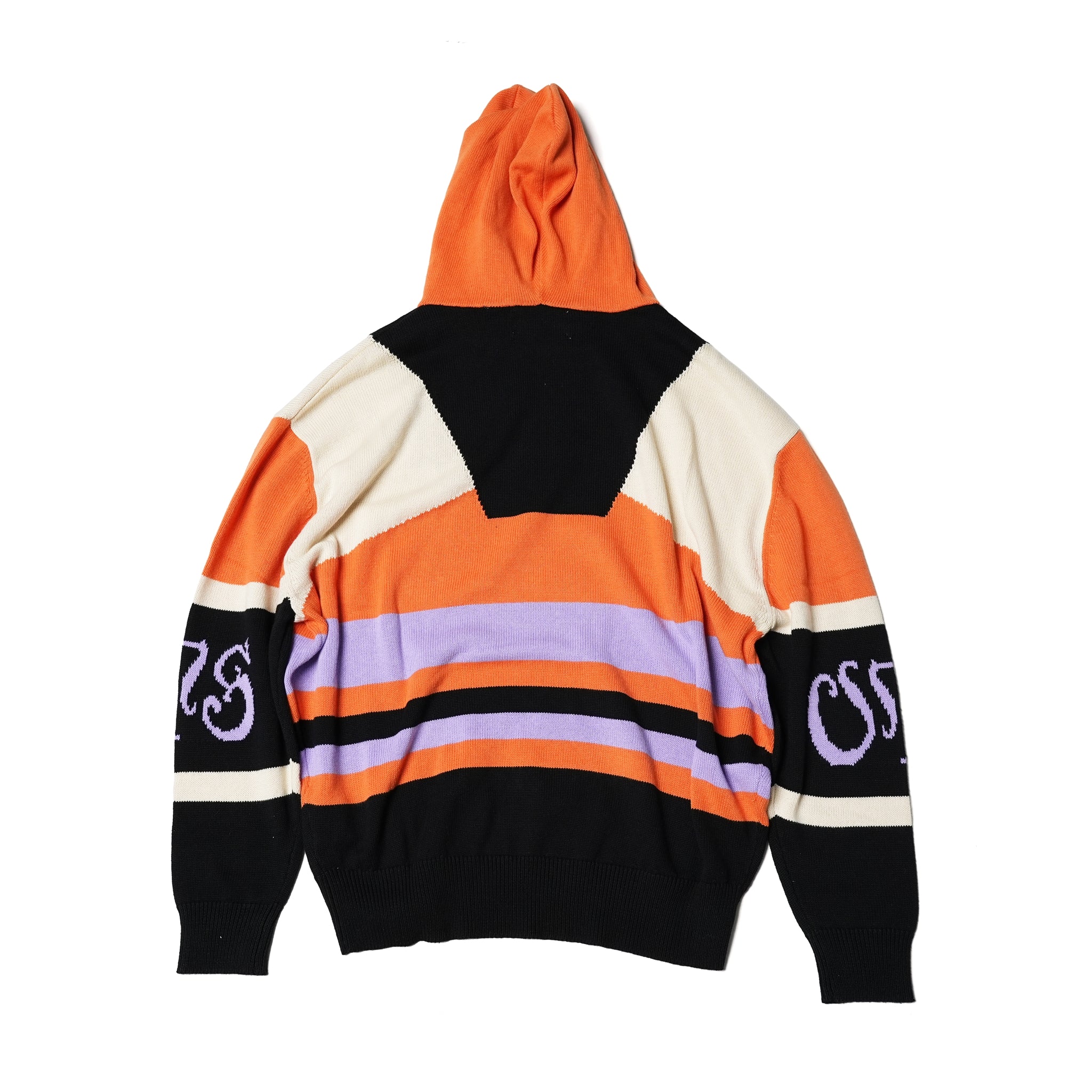 OTS REACTIVE KNIT HOODY – Geo Orange | ONE TEASPOON