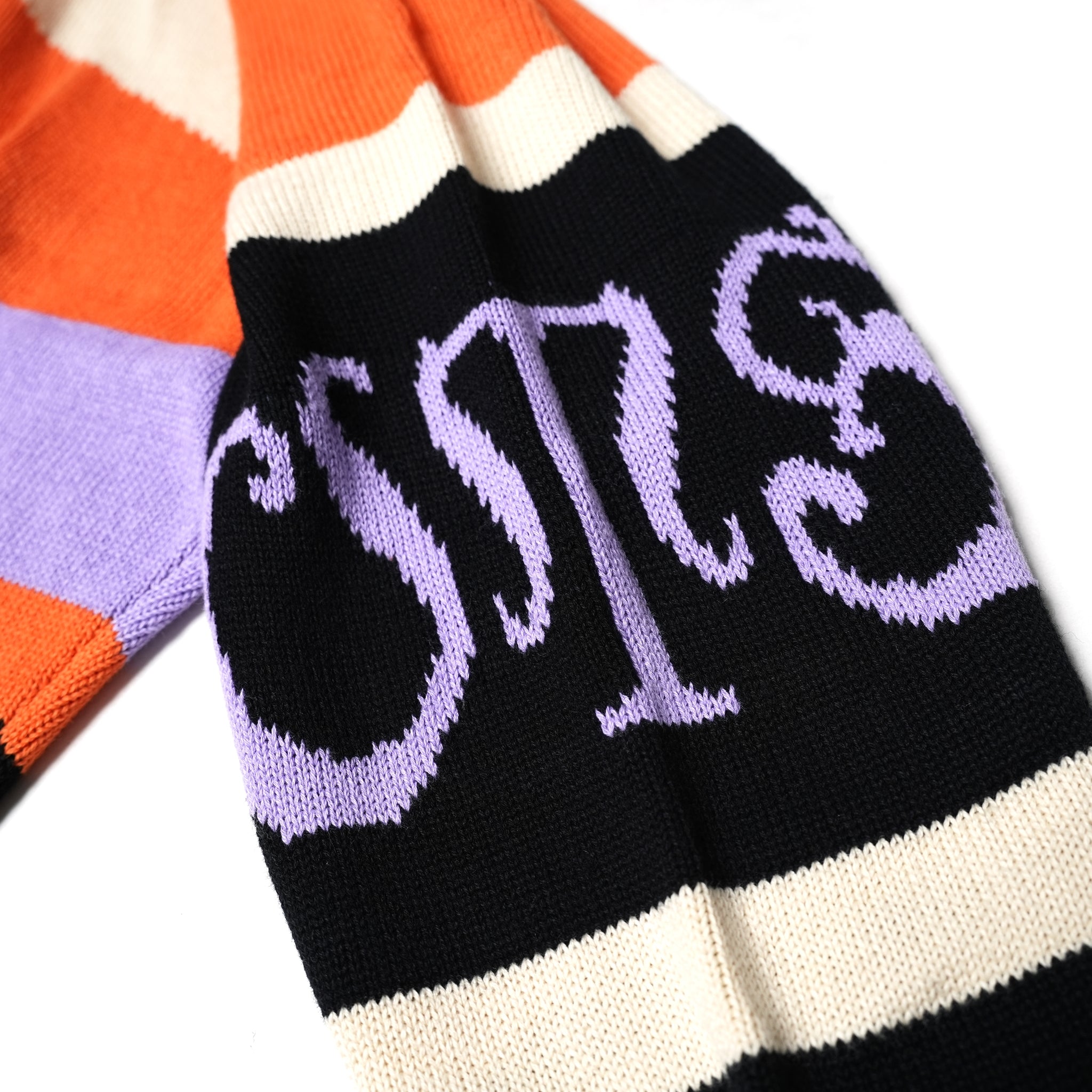 OTS REACTIVE KNIT HOODY – Geo Orange | ONE TEASPOON
