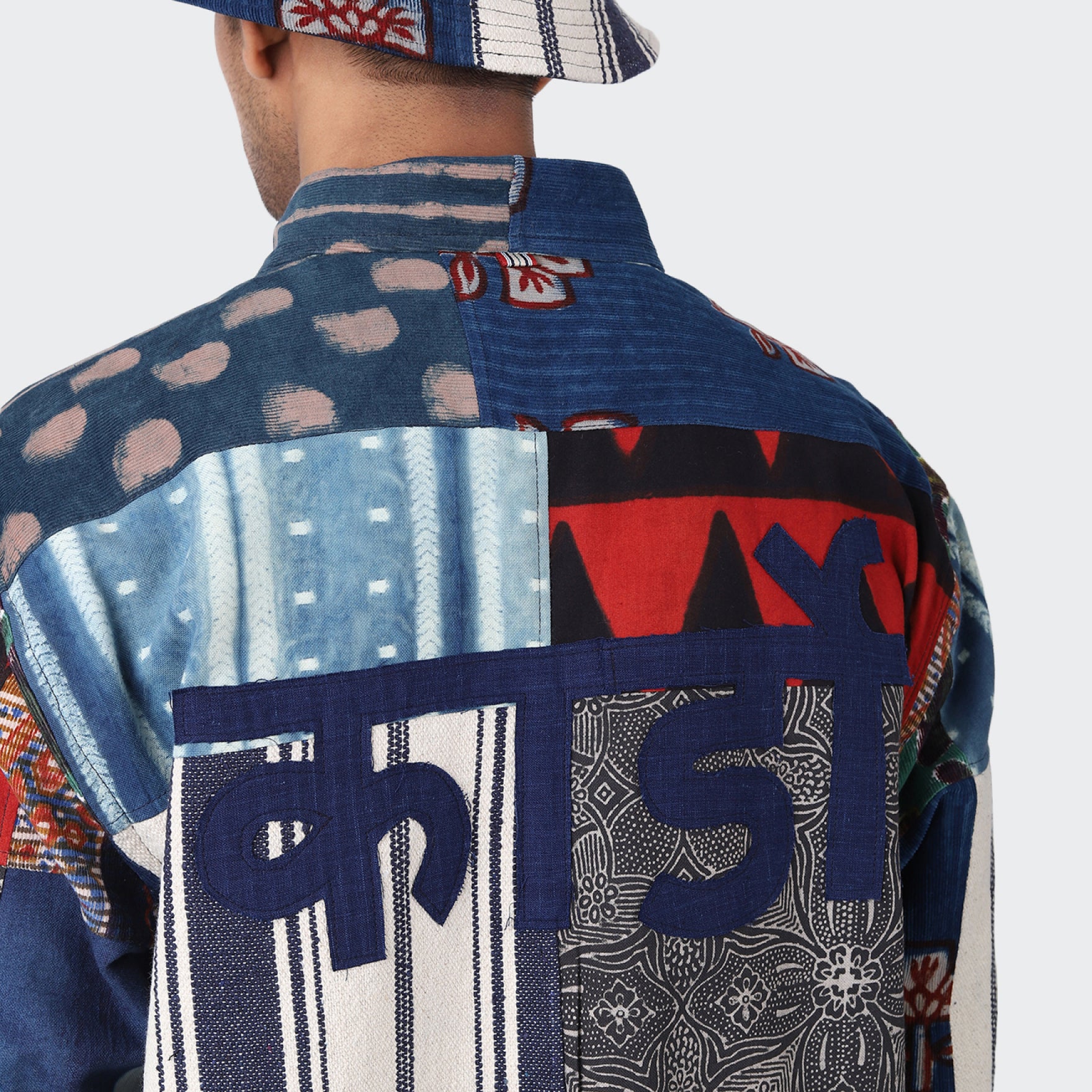 LUIS_OVER SIZED REGULARCOLLAR LS SHIRT – Patchwork 04 | KARDO