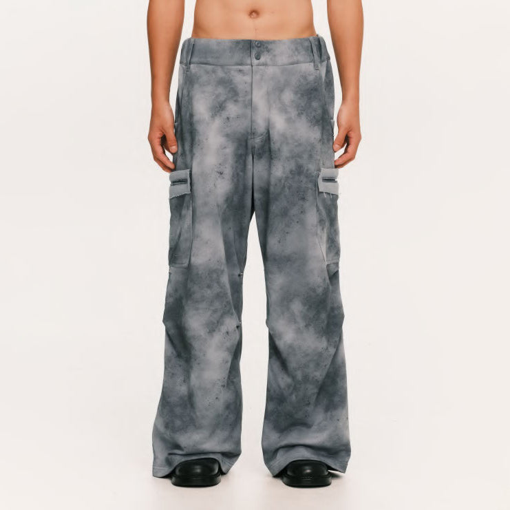 Grunge sweat cargo – Blue | PLATEAU STUDIO