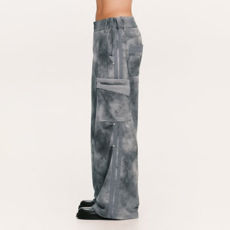 Grunge sweat cargo – Blue | PLATEAU STUDIO