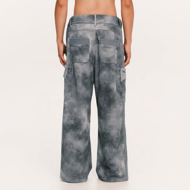 Grunge sweat cargo – Blue | PLATEAU STUDIO