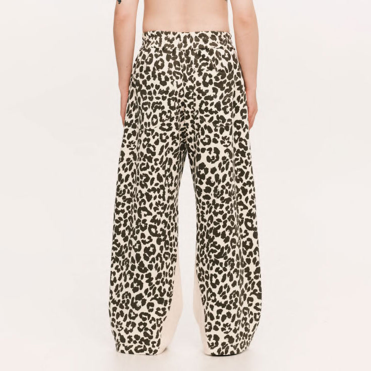 Star sweat pants – Leopard | PLATEAU STUDIO