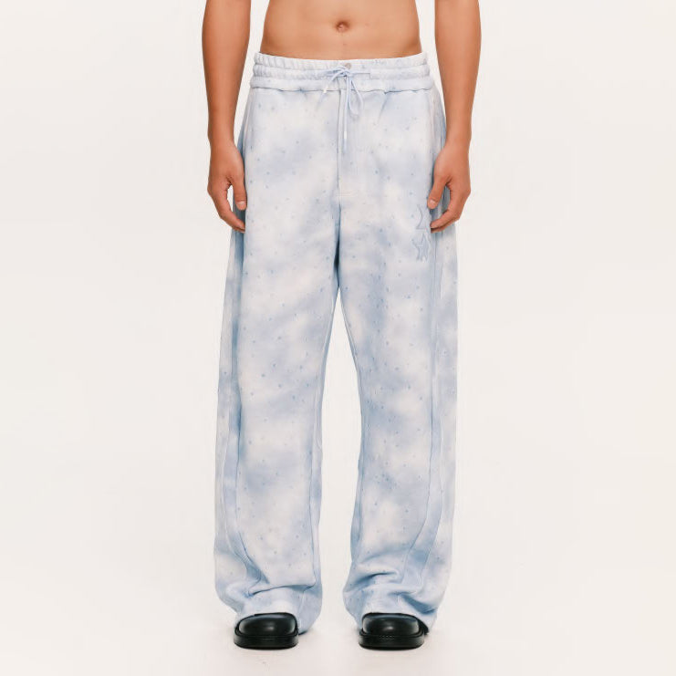 Star sweat pants – Sky Blue | PLATEAU STUDIO