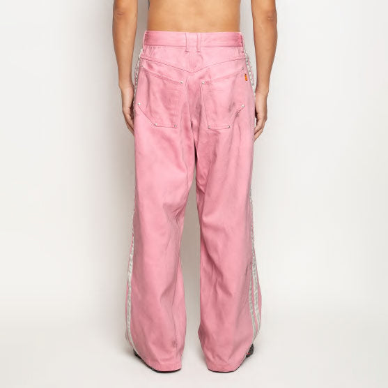 Pla25ssp09_Dirty Pink | Side line dirty pants | Color:Dirty Pink【PLATEAU STUDIO_プラトー スタジオ】【archive】