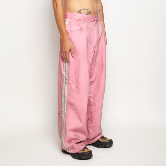 Pla25ssp09_Dirty Pink | Side line dirty pants | Color:Dirty Pink【PLATEAU STUDIO_プラトー スタジオ】【archive】
