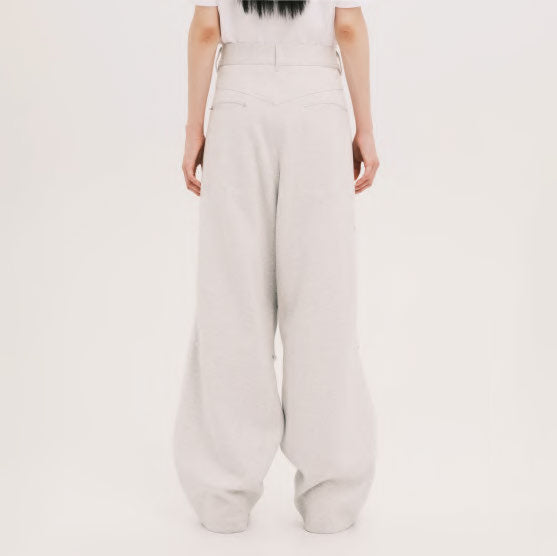 Pla25ssp11_Light Grey | Sweat cargo pants | Color:Light Grey【PLATEAU STUDIO_プラトー スタジオ】【archive】