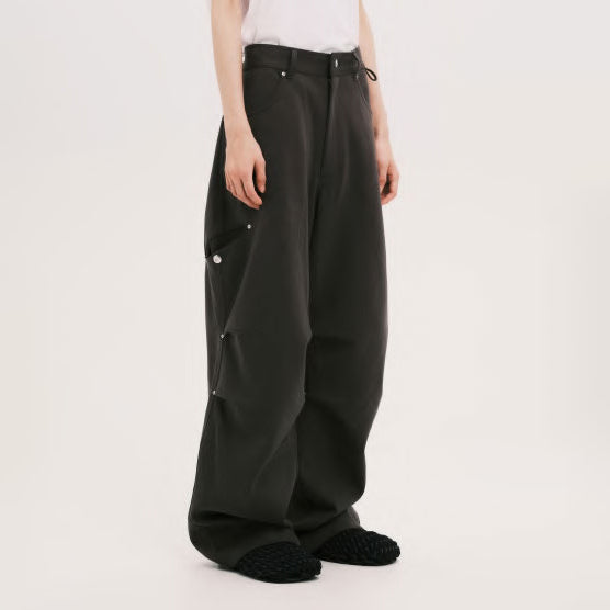 Pla25ssp10_Dark Grey | Sweat cargo pants | Color:Dark Grey【PLATEAU STUDIO_プラトー スタジオ】【archive】
