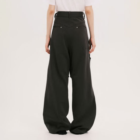 Pla25ssp10_Dark Grey | Sweat cargo pants | Color:Dark Grey【PLATEAU STUDIO_プラトー スタジオ】【archive】
