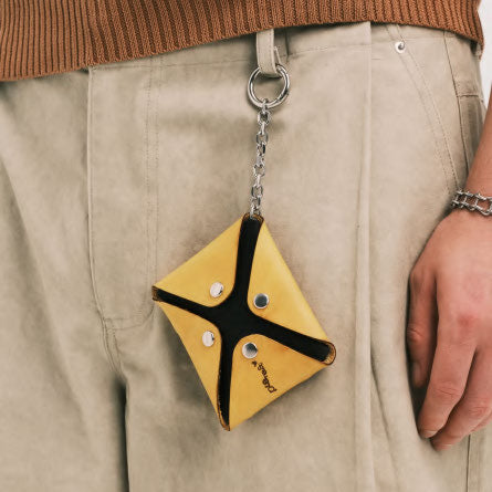 Pla25ssac17_Yellow | Cheese coin case | Color:Yellow【PLATEAU STUDIO_プラトー スタジオ】【ネコポス選択可能】