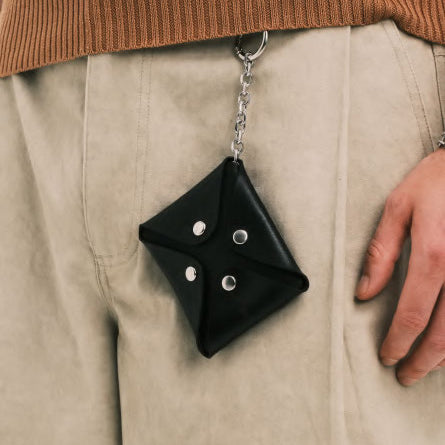 Pla25ssac16_Black | Cheese coin case | Color:Black【PLATEAU STUDIO_プラトー スタジオ】【ネコポス選択可能】