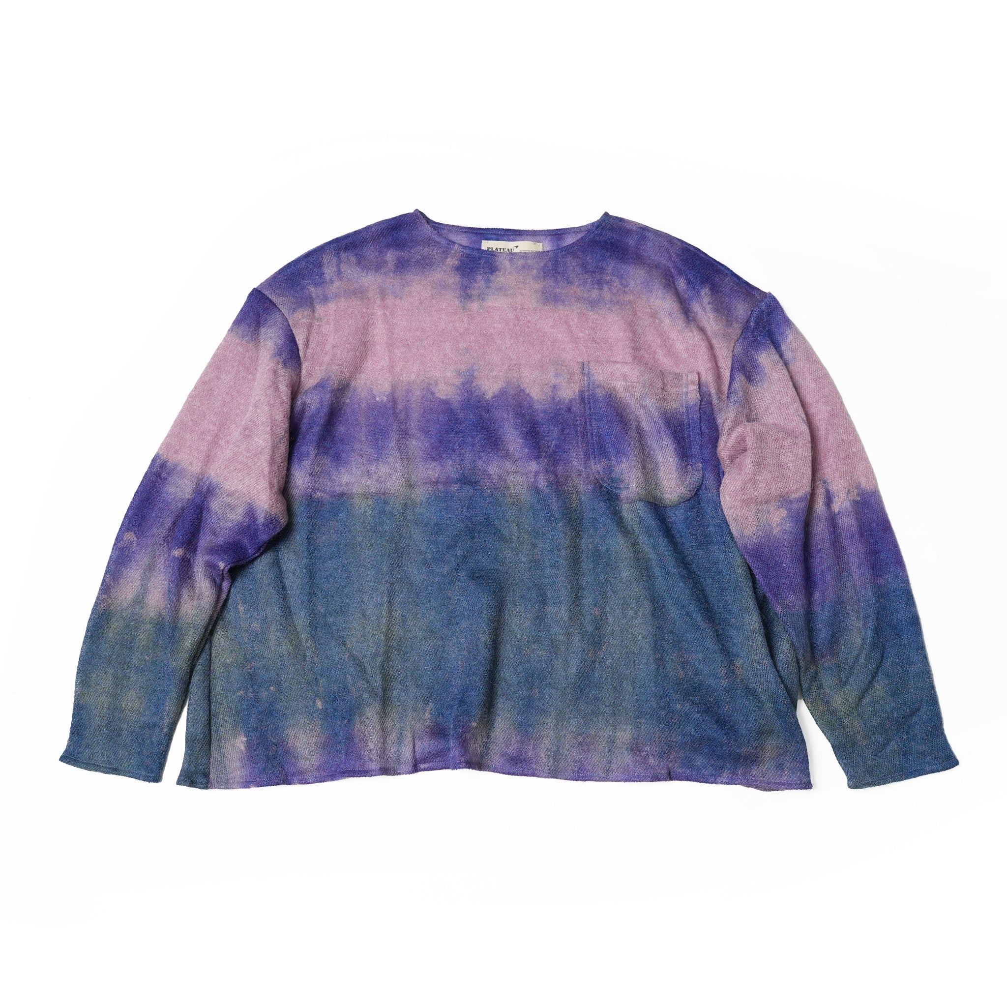 type p wool knit sweater – Purple | PLATEAU STUDIO
