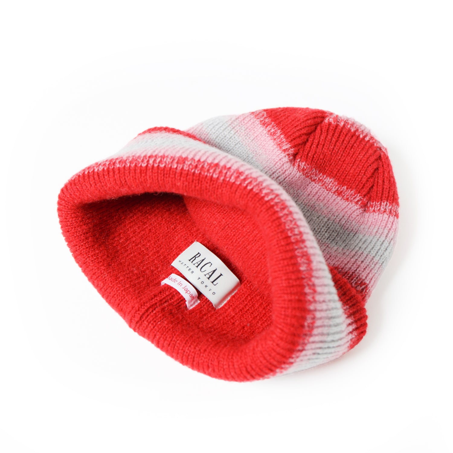 Gradation Knit Cap – Red | RACAL【ネコポス選択可能】