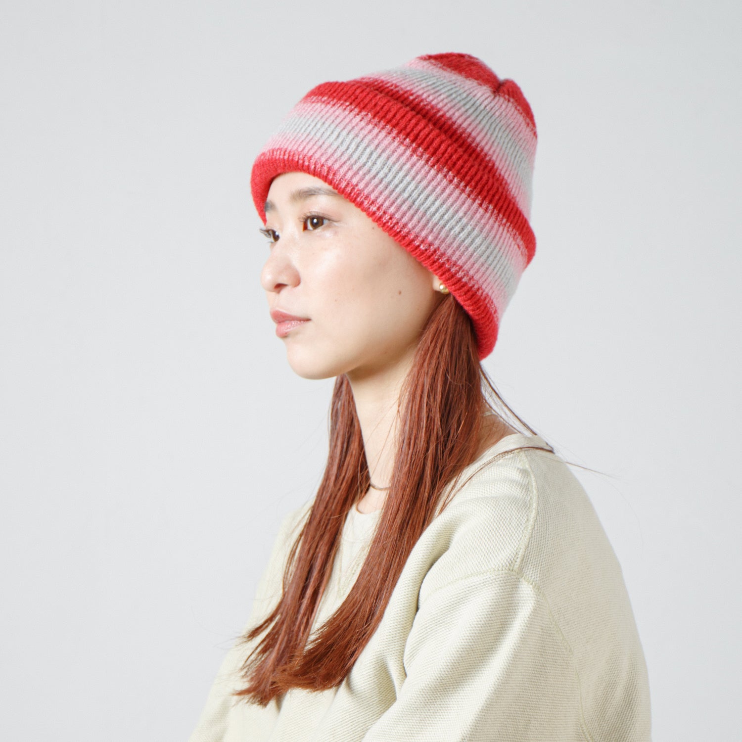 Gradation Knit Cap – Red | RACAL【ネコポス選択可能】