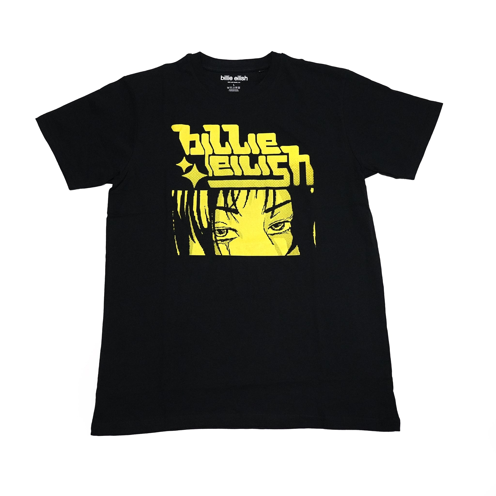 Name:BillieEilish_Anime Logo_Unisex_Black【ROCK OFF】【ネコポス選択可能】