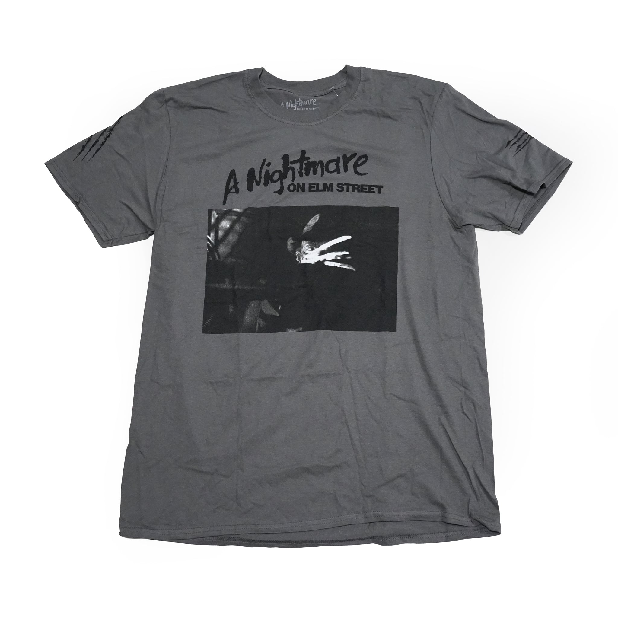 Name:WarnerBros_NIGHTMARE ON ELM STREET SLEEVE SCRATCH_Unisex_CHAR【ROCK OFF】【ネコポス選択可能】