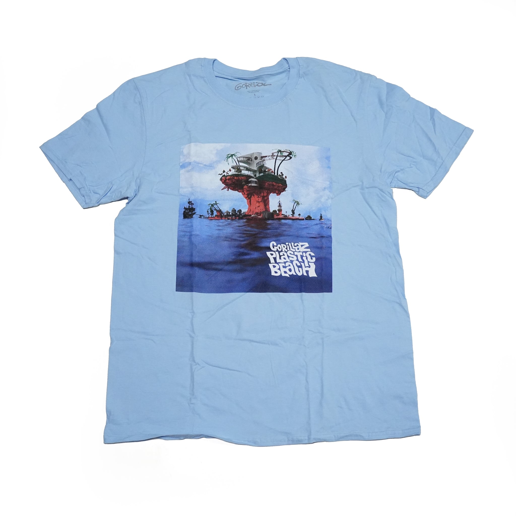 Name:Gorillaz_Plastic Beach_Unisex_LHT BLUE【ROCK OFF】【ネコポス選択可能】