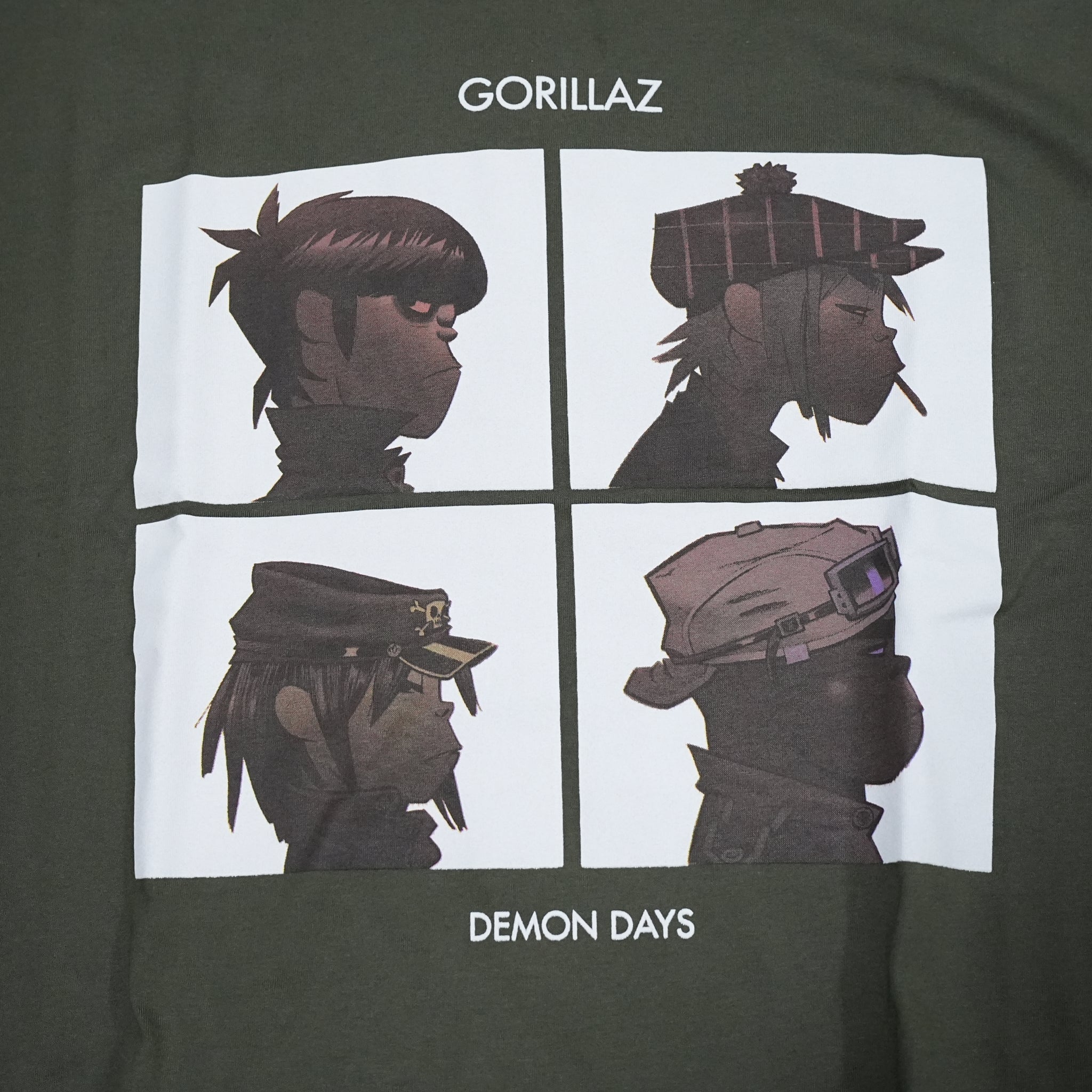 Name:Gorillaz_Demon Days_Lady_GREEN_Crop Top【ROCK OFF】【ネコポス選択可能】