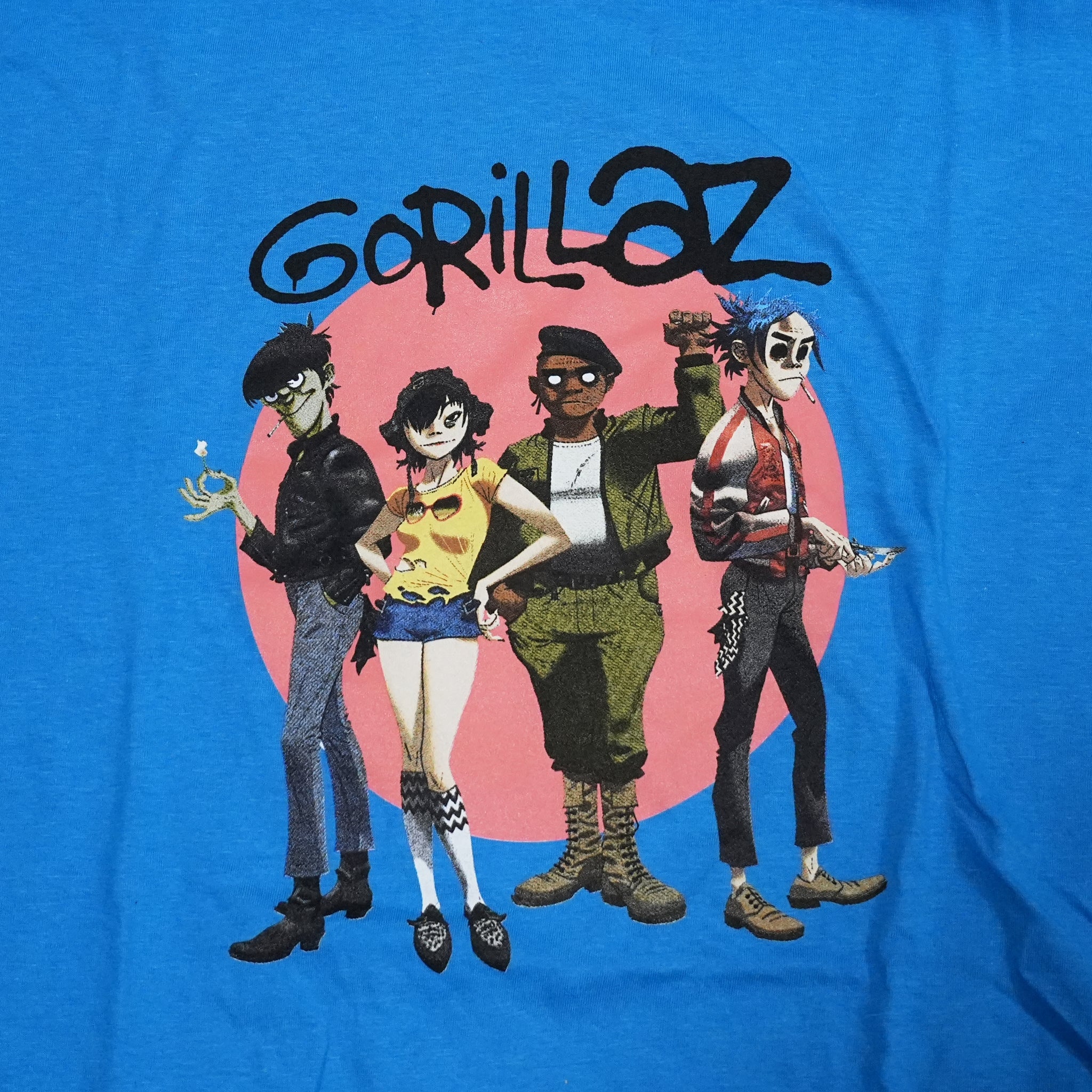 Name:Gorillaz_Group Circle Rise_Unisex_BlackUE【ROCK OFF】【ネコポス選択可能】